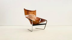 'F444'  Leather lounge chair by Pierre Paulin for Artifort