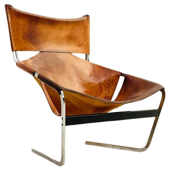 'F444'  Leather lounge chair by Pierre Paulin for Artifort im Angebot