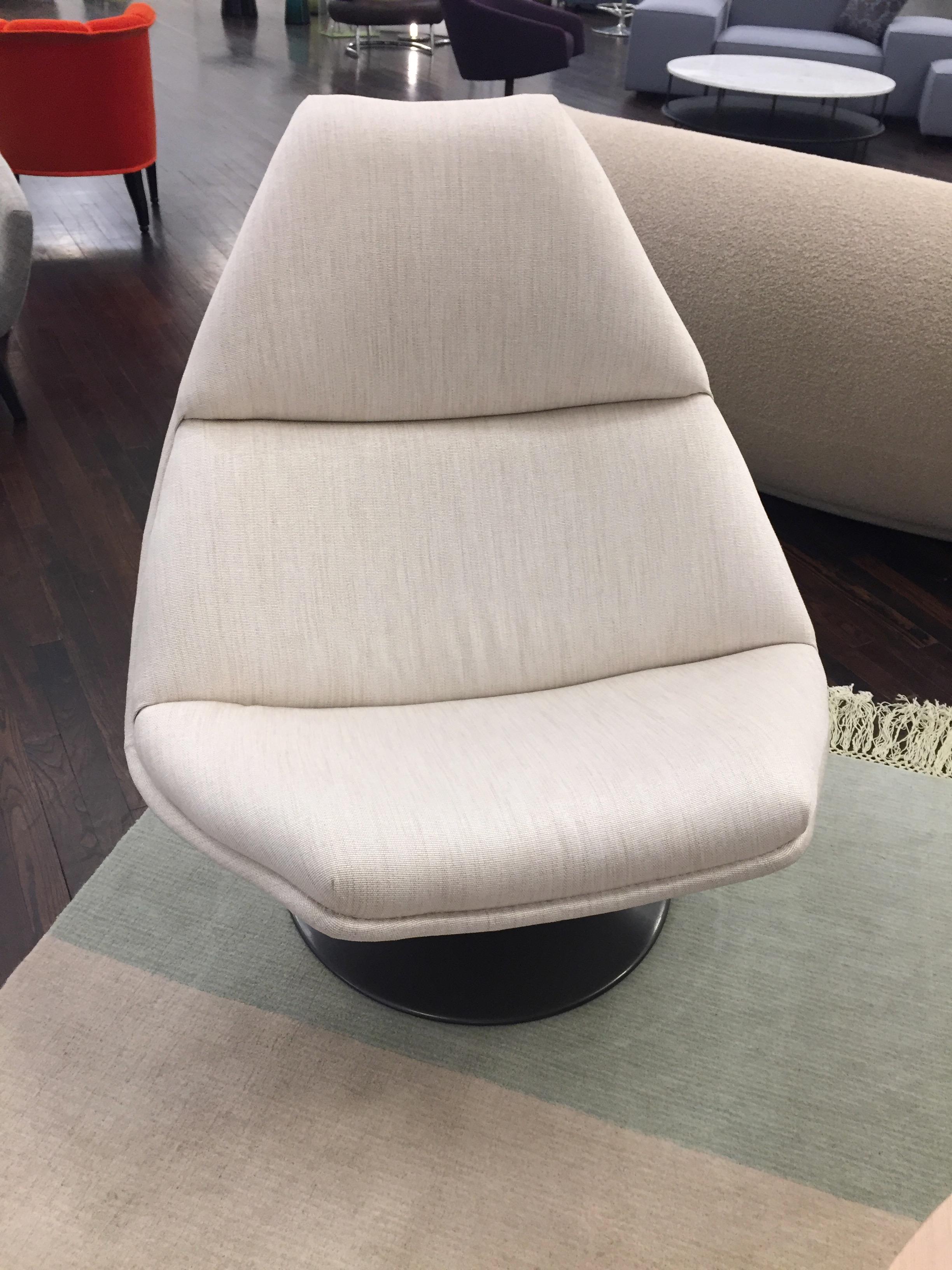 1967, Geoffrey D. Harcourt designed.
 The shell is large enough to curl up in and is the paragon of his philosophy that “the chair should focus on the person, and not the other way around.” 
Original price: $4,284.
 
