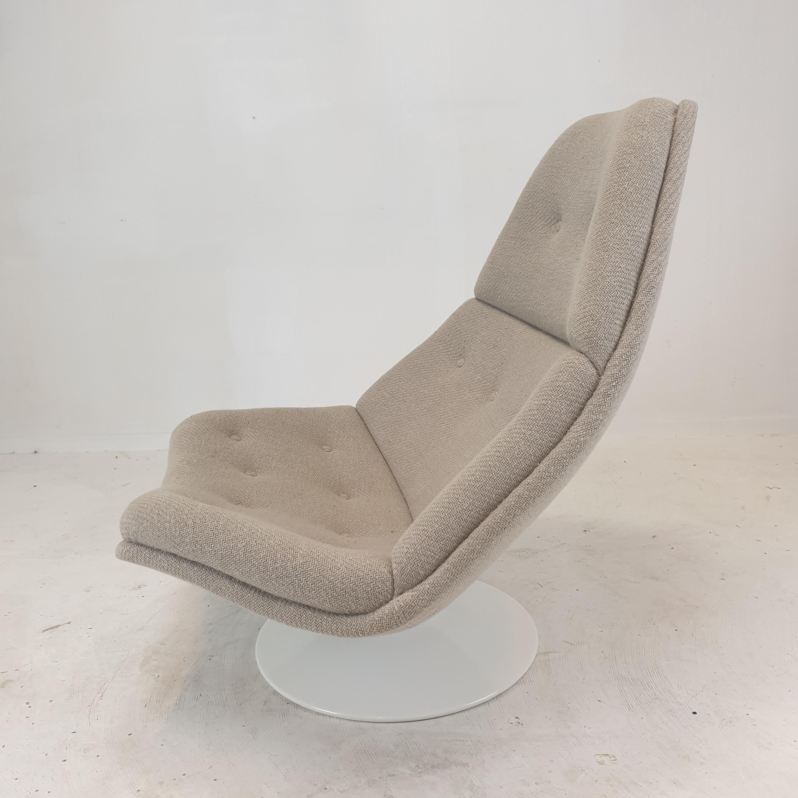 Steel F510 Lounge Chair by Geoffrey Harcourt for Artifort, 1960s For Sale