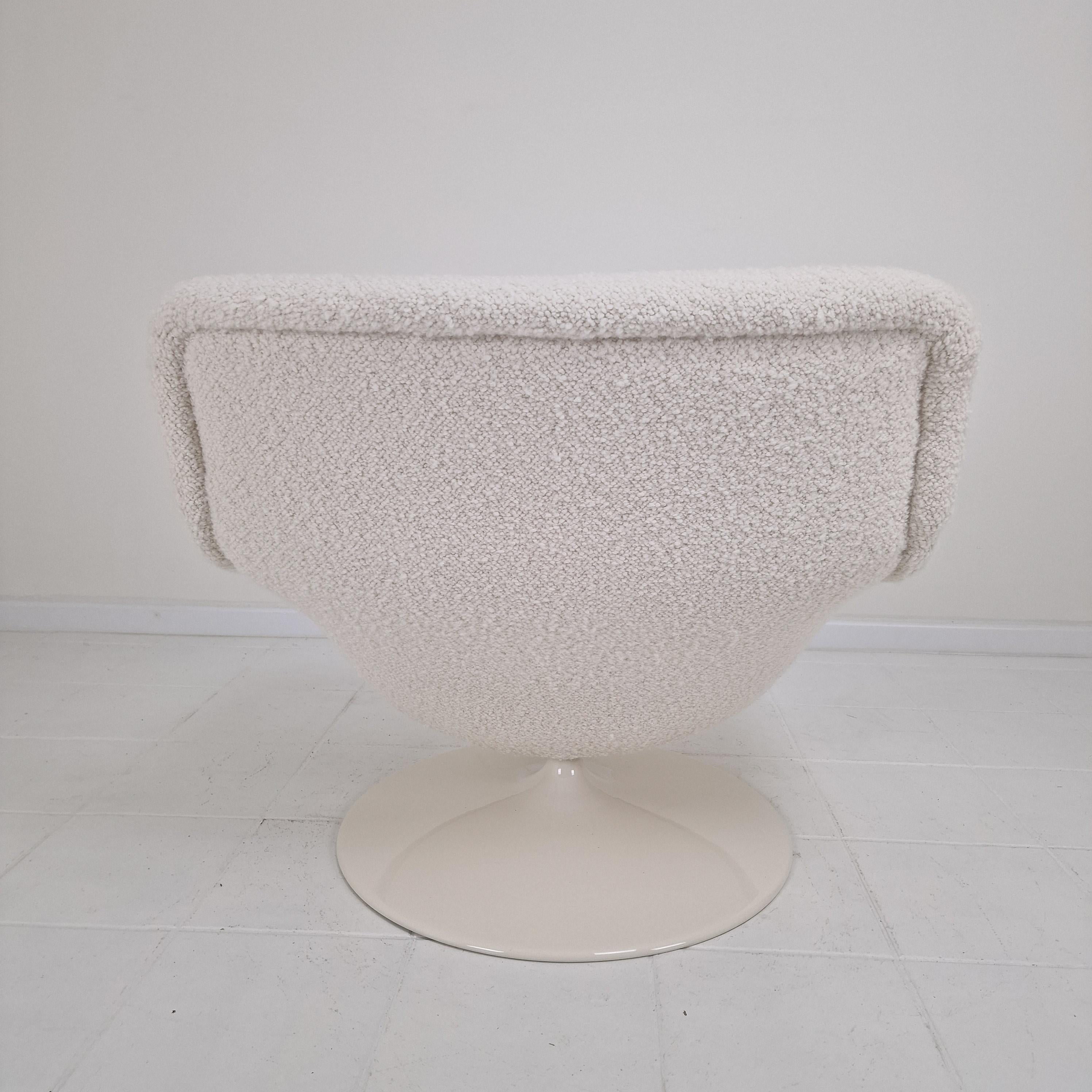 F518 Lounge Chair with Ottoman by Geoffrey Harcourt for Artifort, 1970s For Sale 3