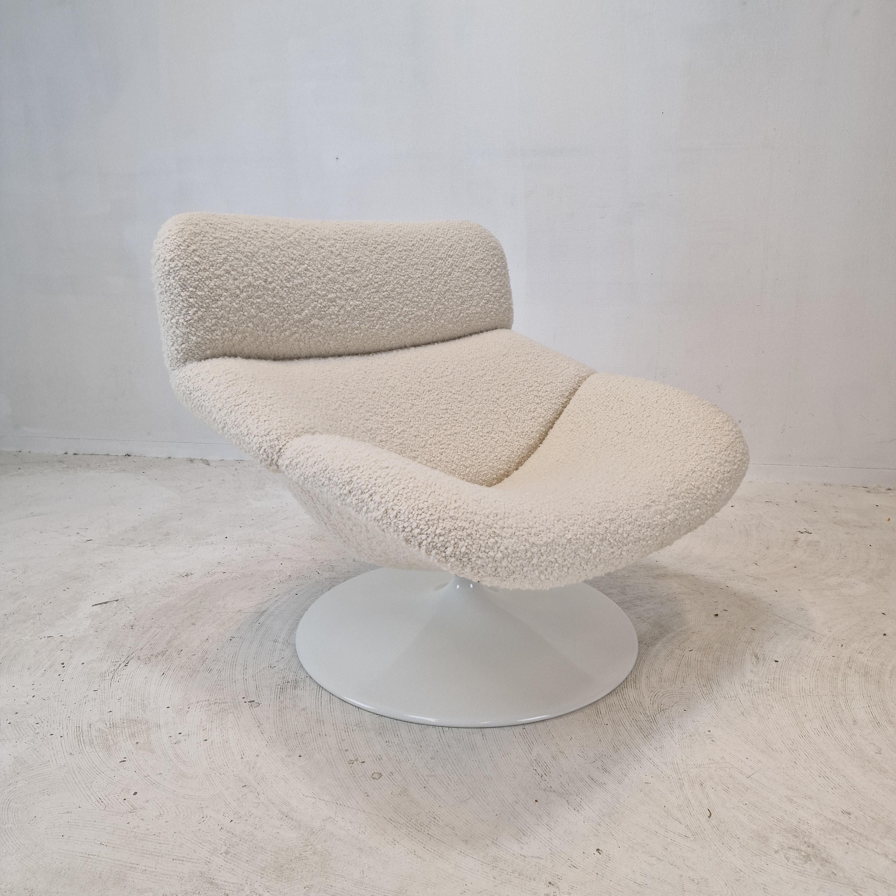 Dutch F518 Lounge Chair with Ottoman by Geoffrey Harcourt for Artifort, 1970s