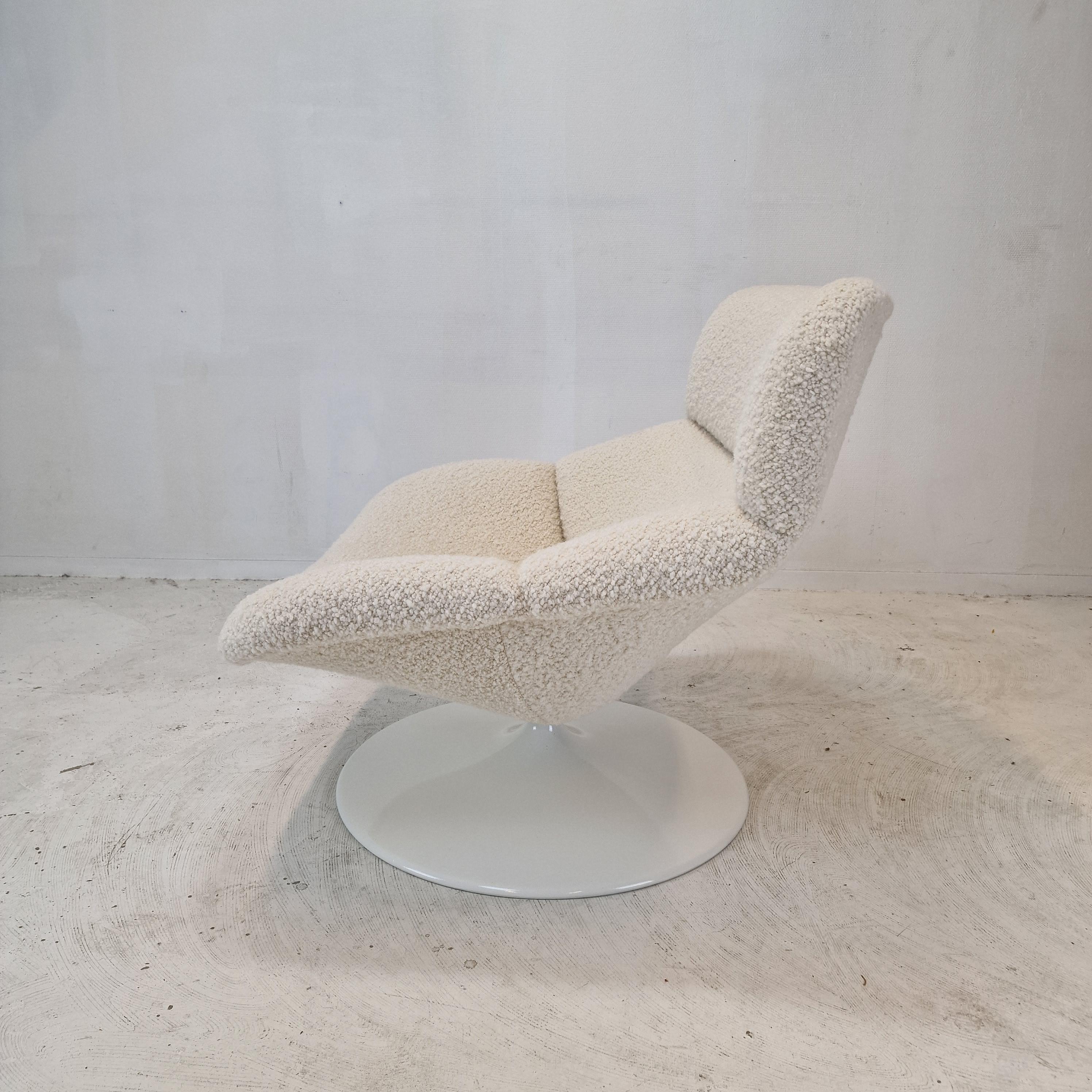 Late 20th Century F518 Lounge Chair with Ottoman by Geoffrey Harcourt for Artifort, 1970s