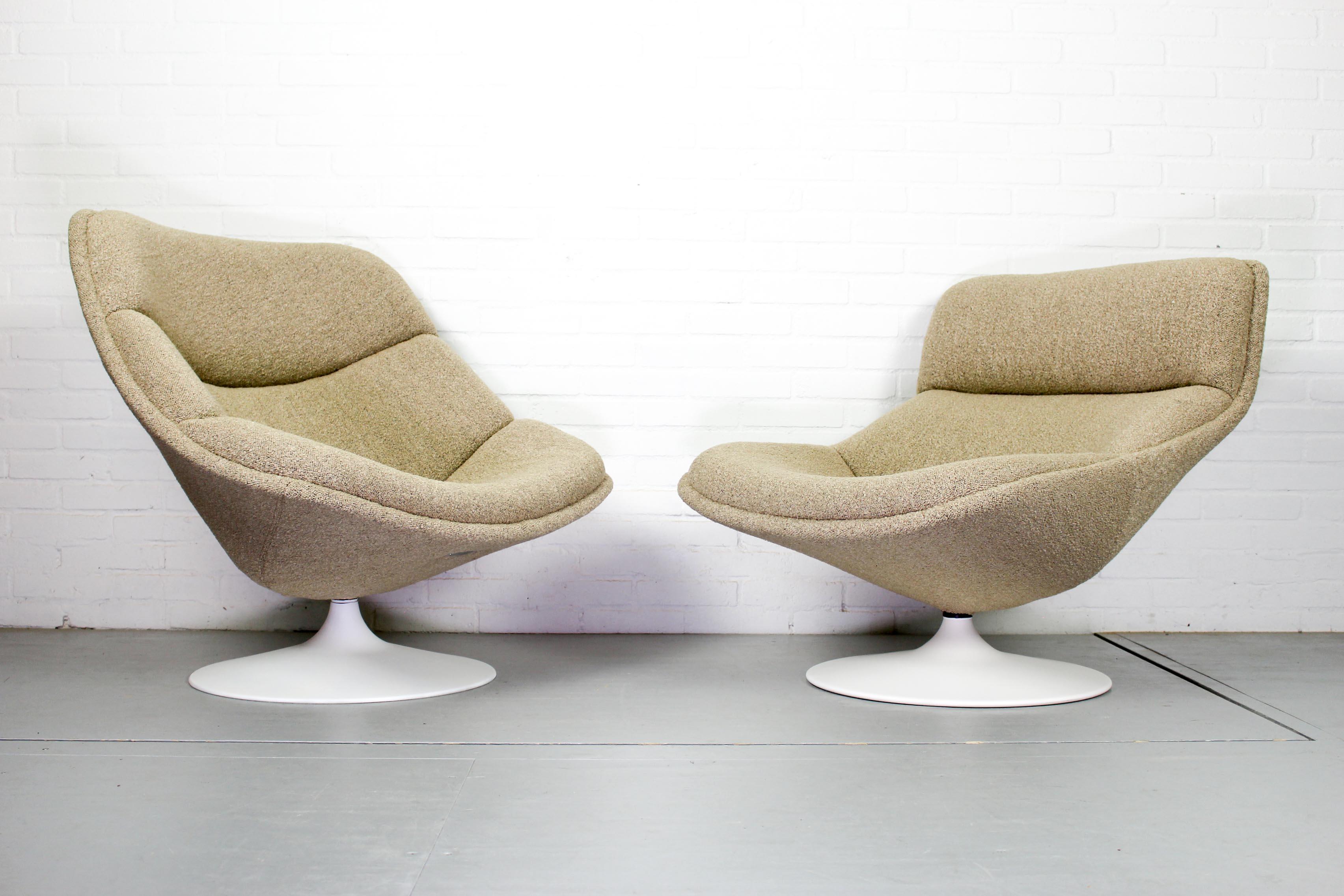 F522 Lounge Swivel Chair by Geoffrey Harcourt for Artifort In Good Condition In Appeltern, Gelderland