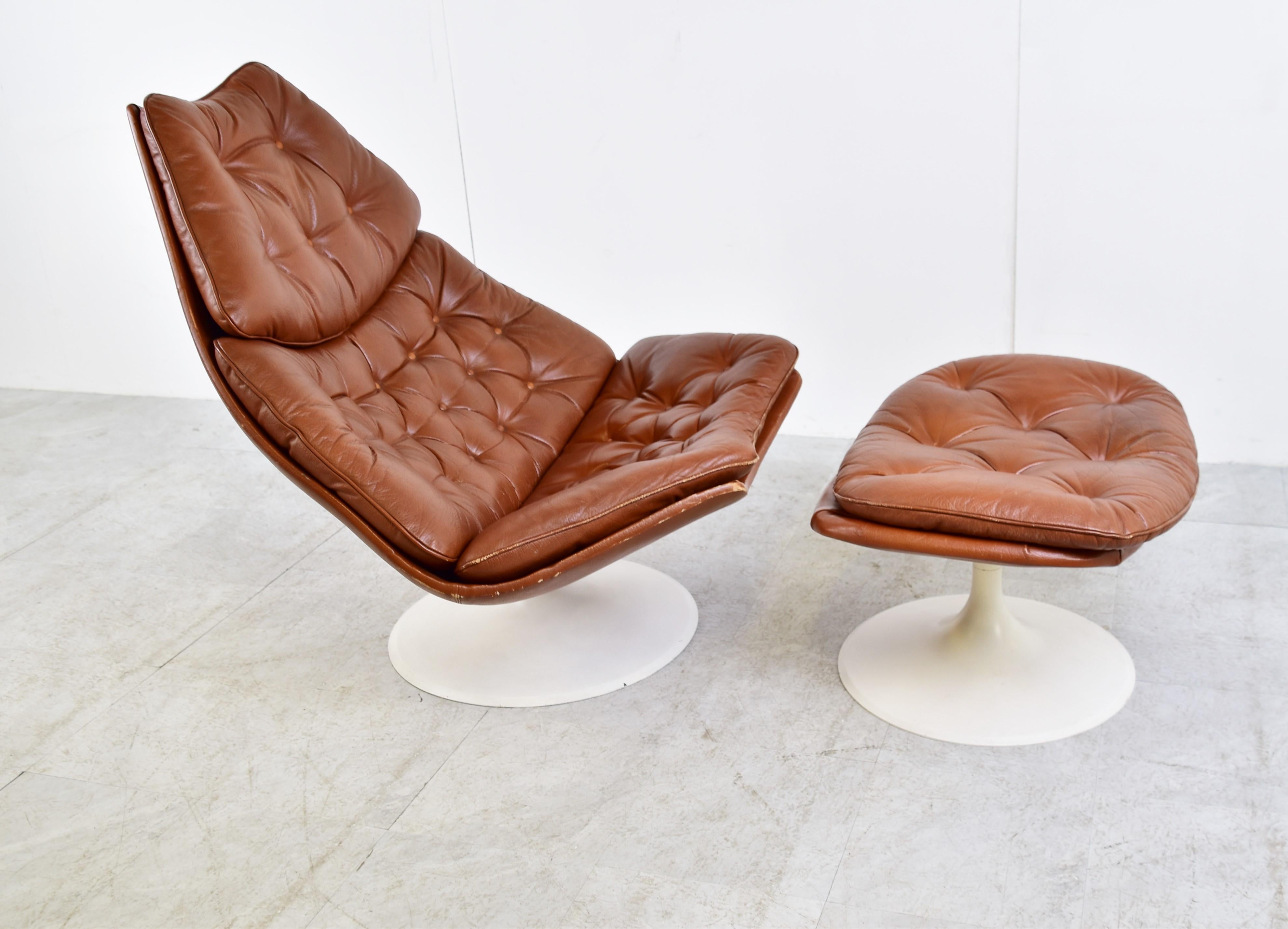 F588 Chair and Ottoman, Geoffrey Harcourt for Artifort 1960s 4