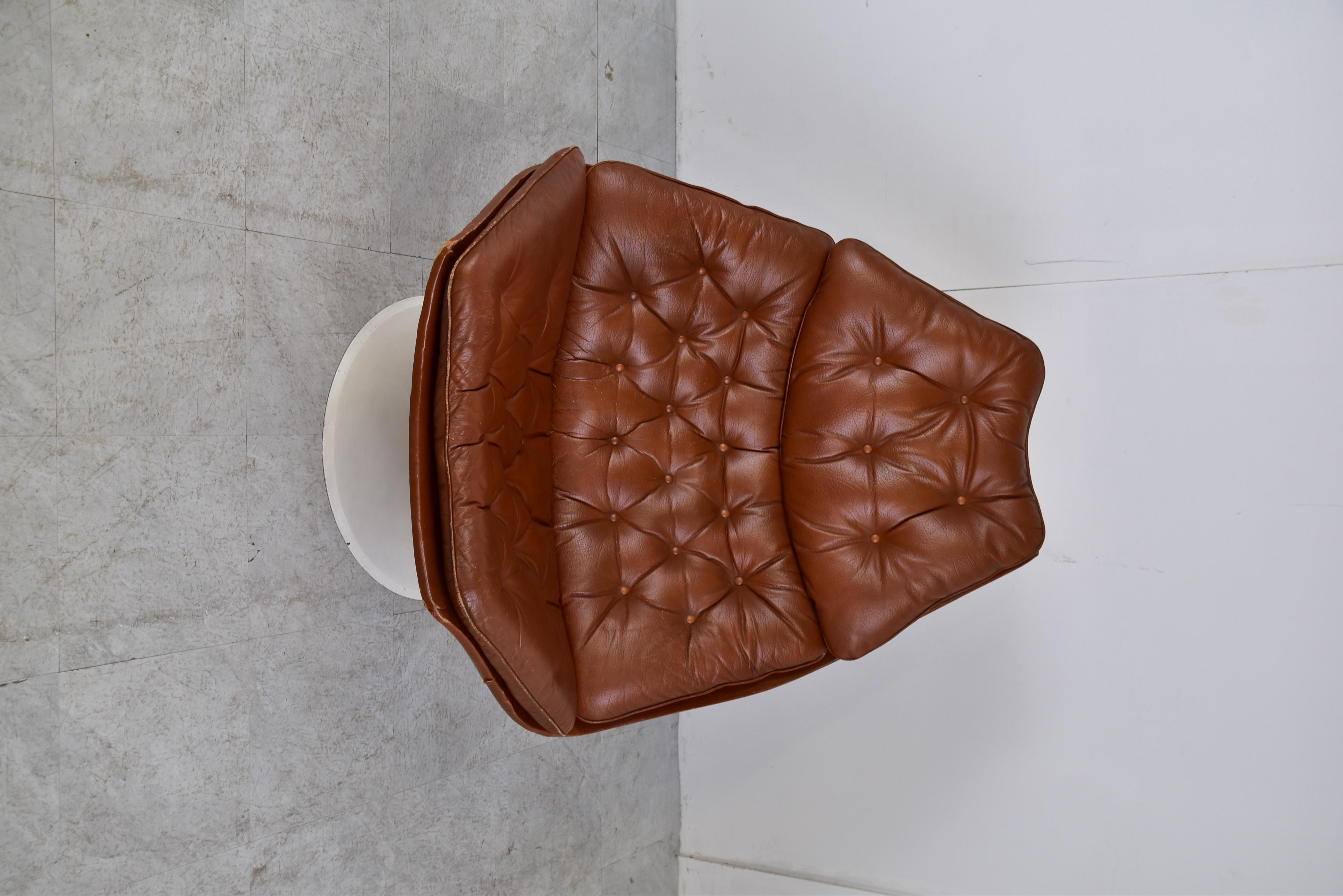 Space Age F588 Chair and Ottoman, Geoffrey Harcourt for Artifort 1960s