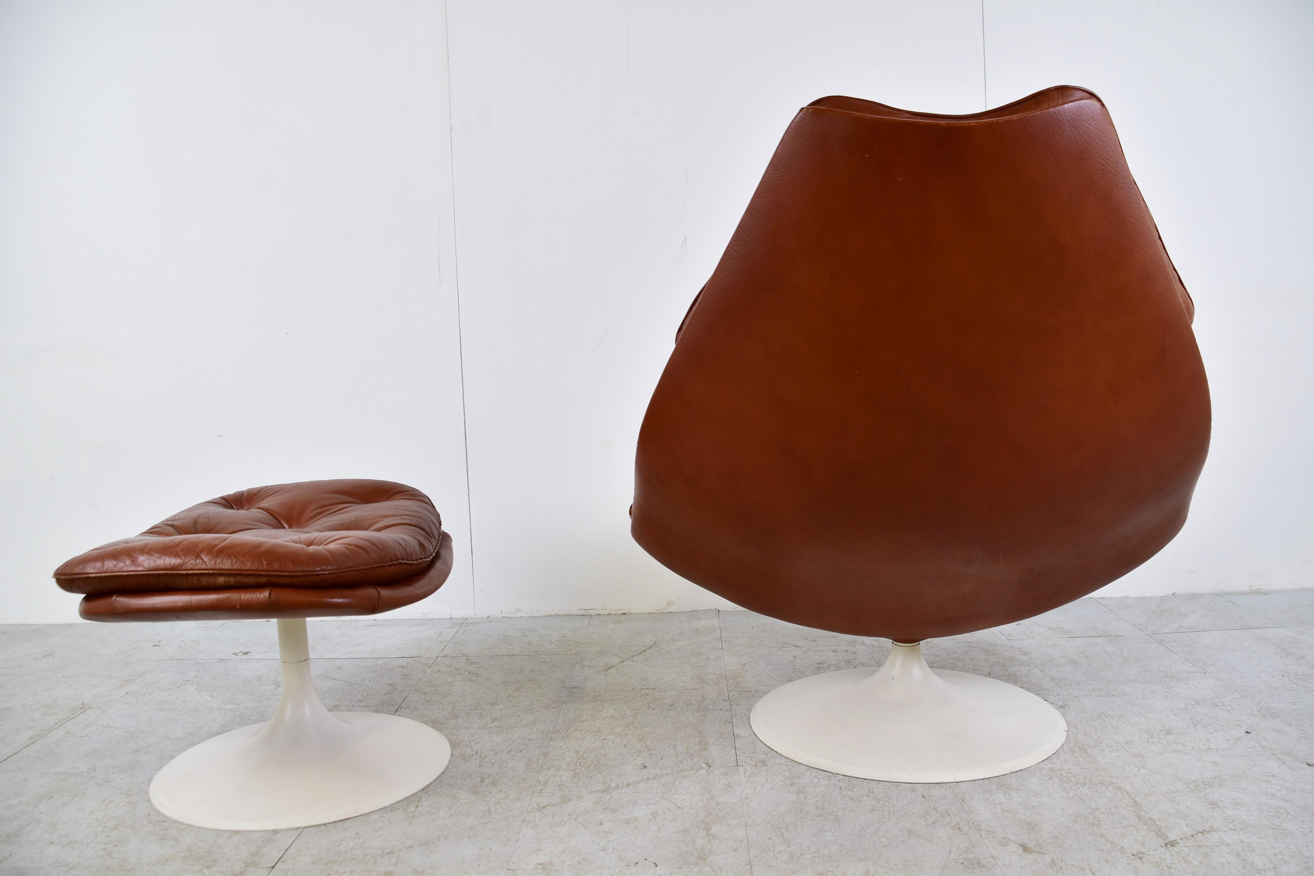 F588 Chair and Ottoman, Geoffrey Harcourt for Artifort 1960s 2