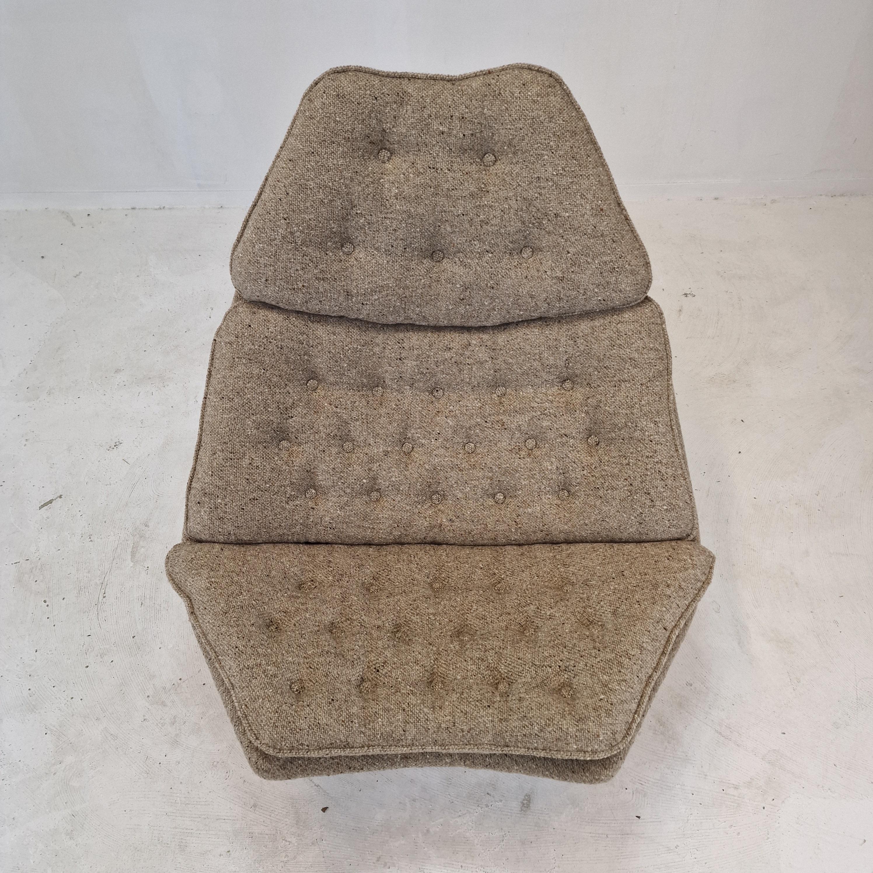 Fabric F588 Lounge Chair by Geoffrey Harcourt for Artifort, 1960s For Sale