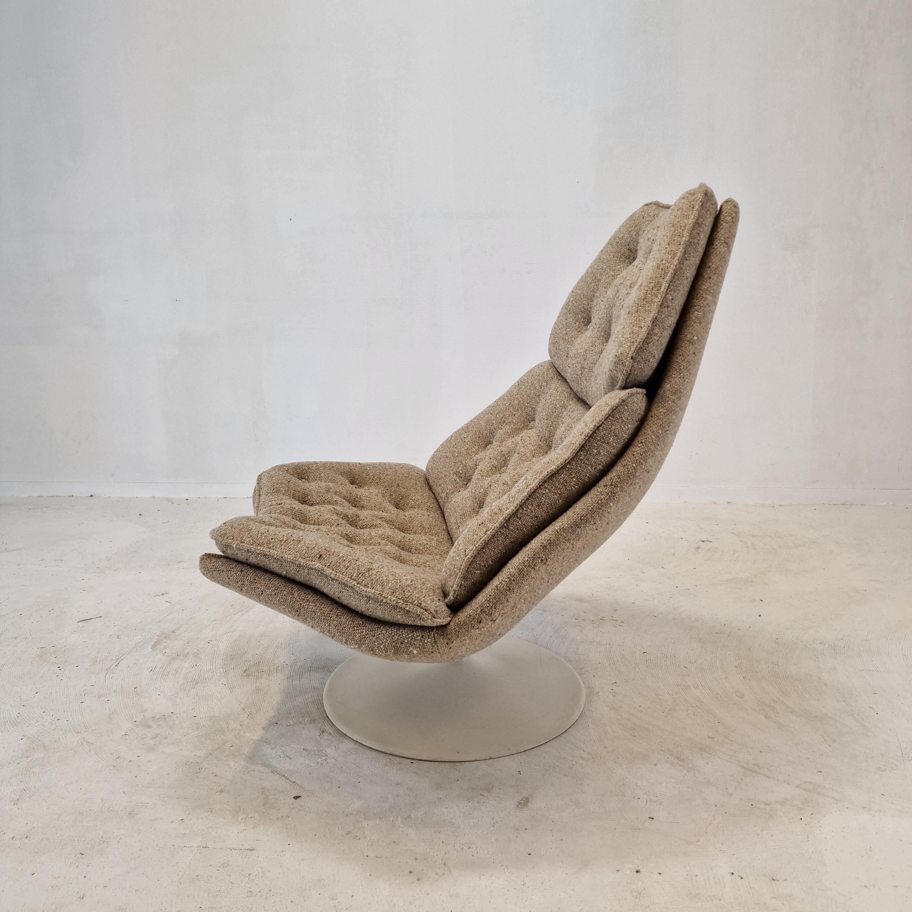 Woven F588 Lounge Chair by Geoffrey Harcourt for Artifort, 1960s For Sale