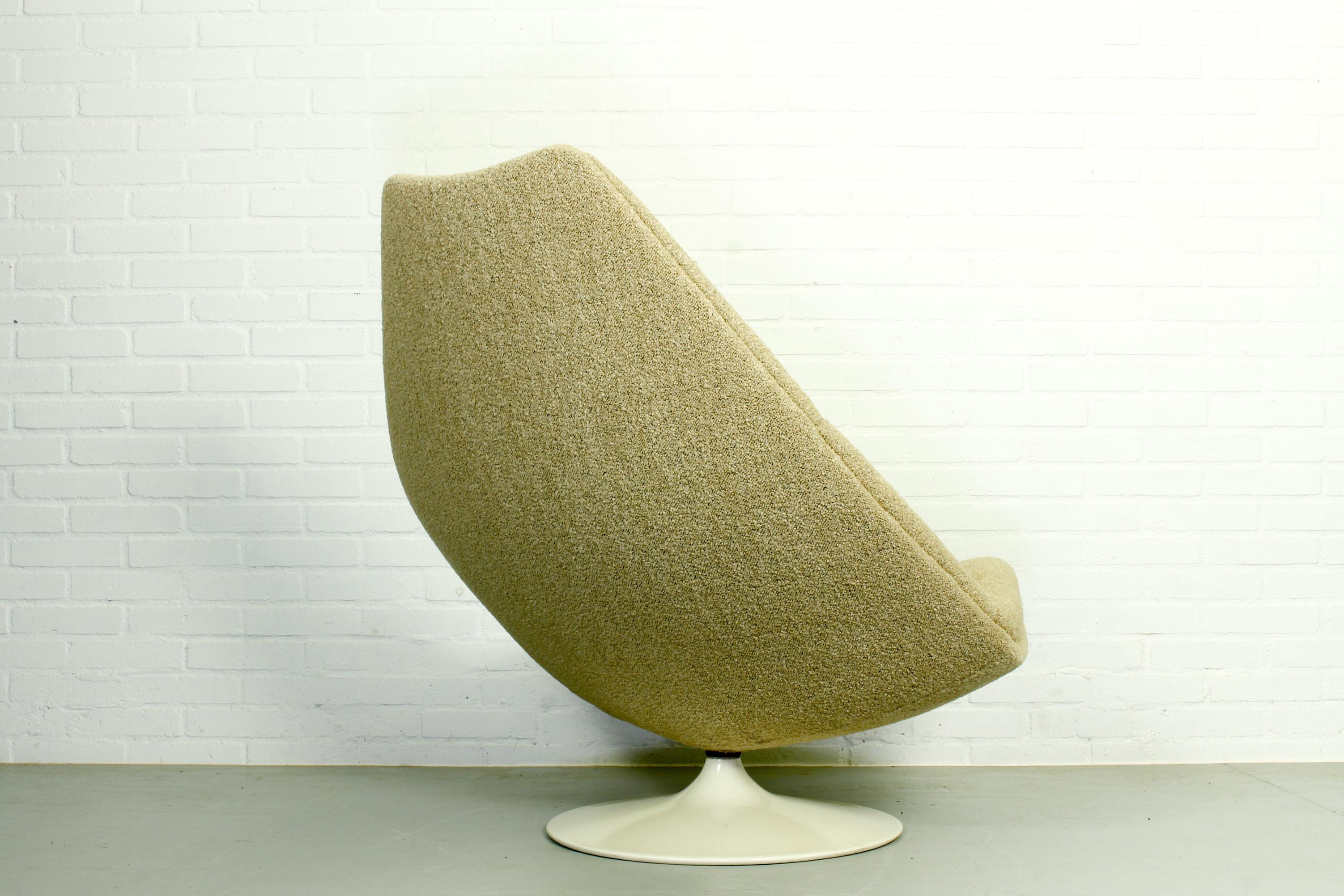 Metal F590 Lounge Chair Designed by Geoffrey Harcourt for Artifort