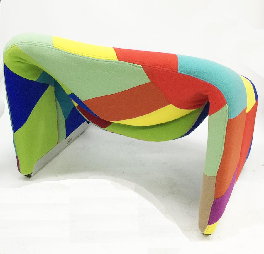 Aluminum F598, The Groovy Lounge Chair by Pierre Paulin for Artifort, the Netherlands