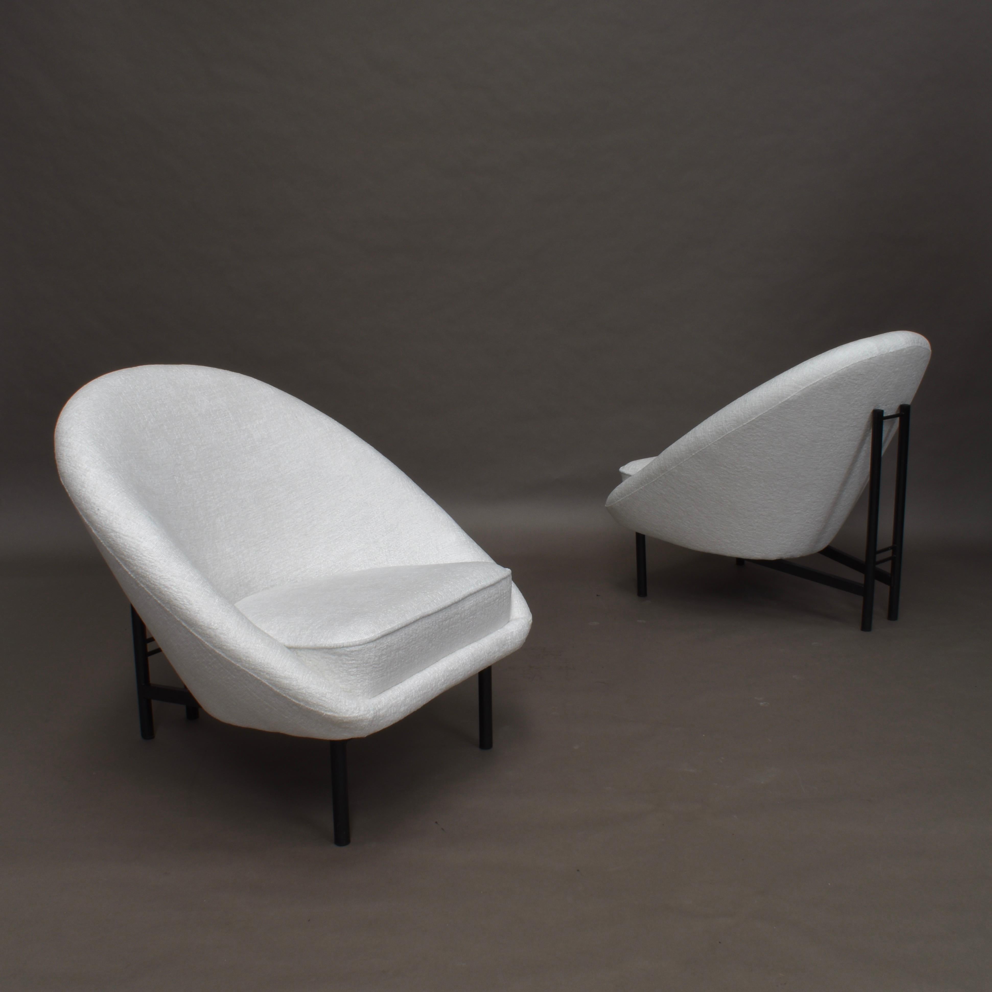 Dutch F815 Armchairs by Theo Ruth for Artifort in New Fabric, Netherlands, 1958
