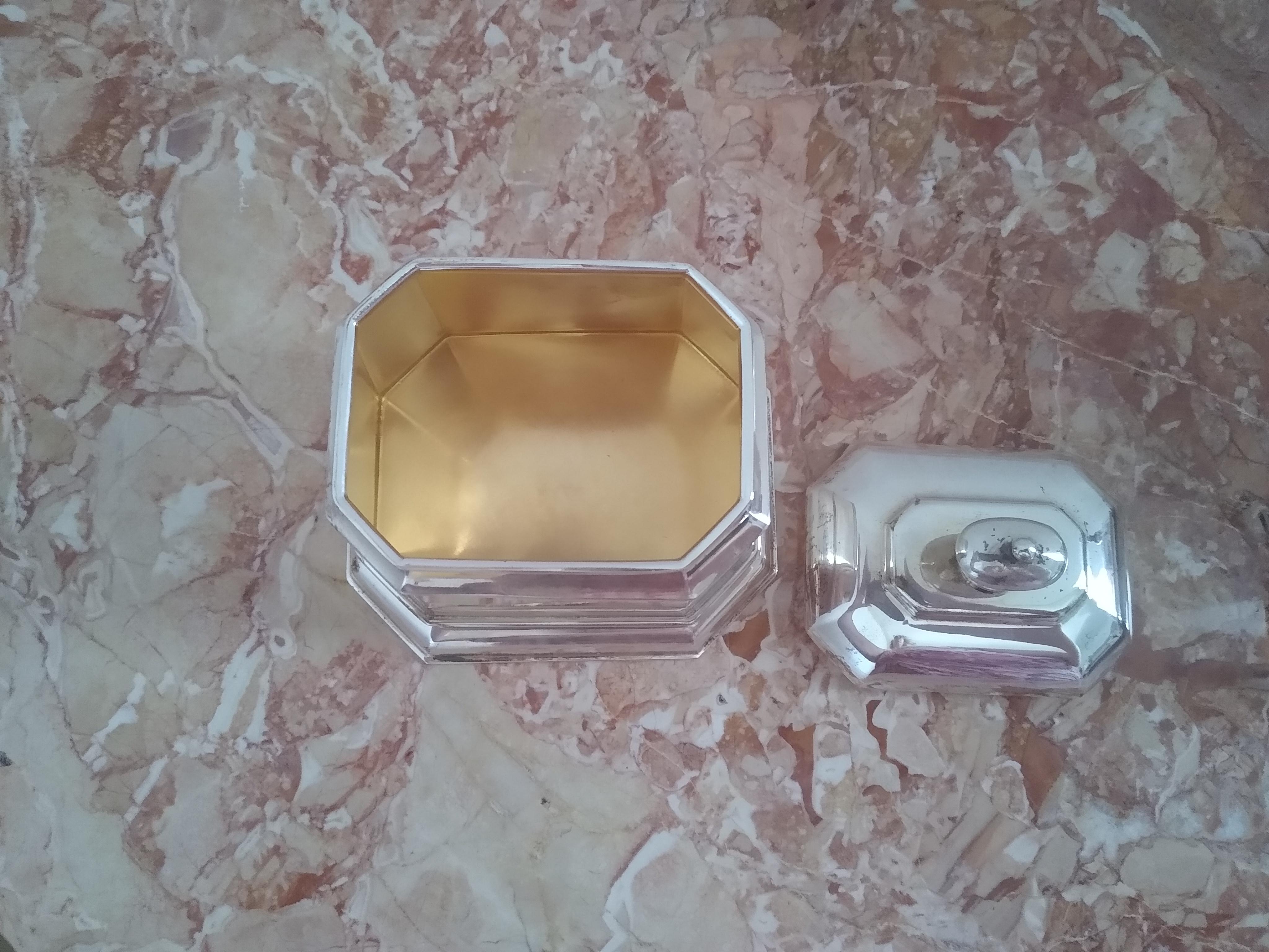 Cesa 1882 Art Deco Sterling Silver Coffee & Tea Set on Tray For Sale 13