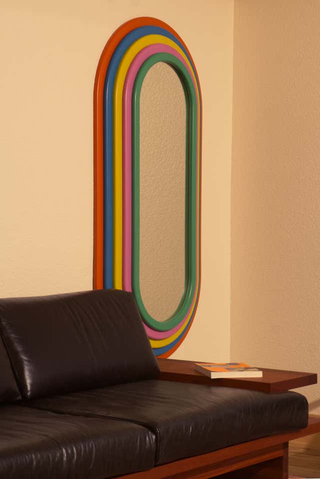 Memphis Milano Style Rainbow Mirror. Inspired by Ettore Sottsass ...