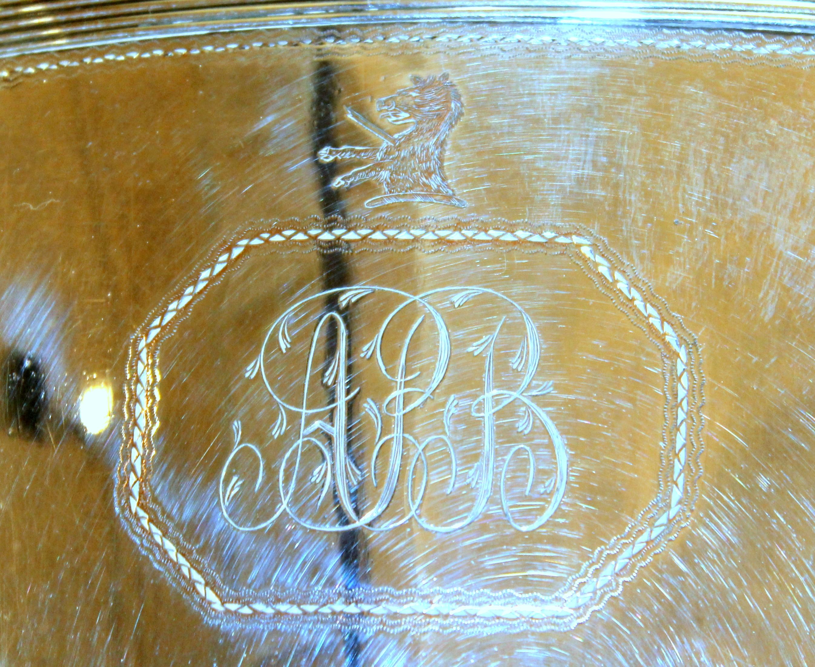 18th Century English George Old Sheffield Plate Adam Style Hand Engraved Hot Water Urn