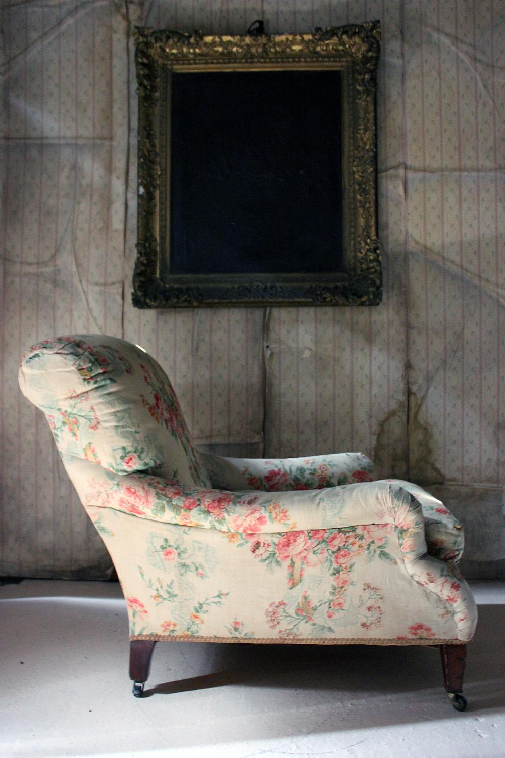 Upholstered Easy Armchair in the Manner of Howard & Sons, circa 1900 7