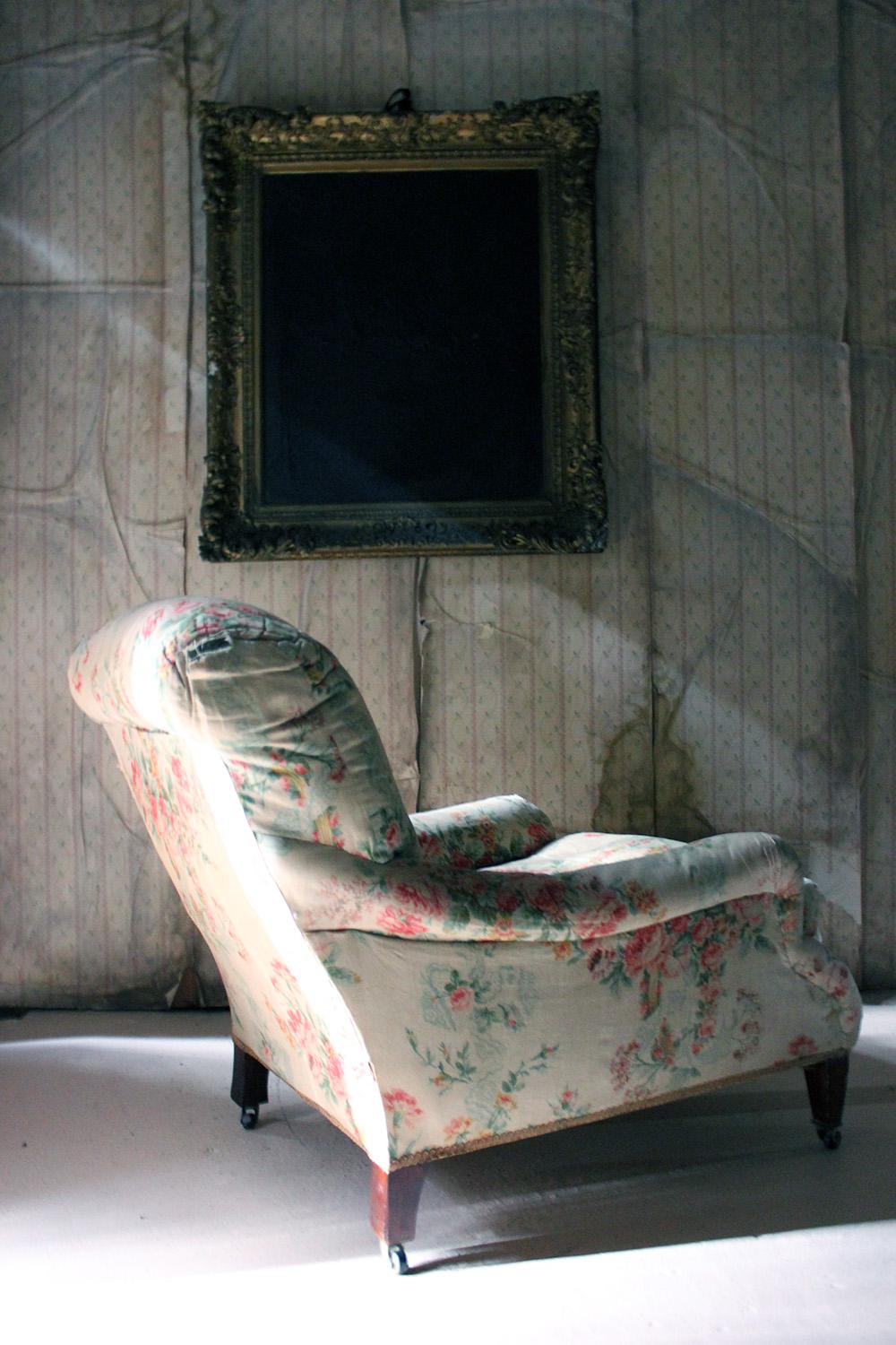 Upholstered Easy Armchair in the Manner of Howard & Sons, circa 1900 8