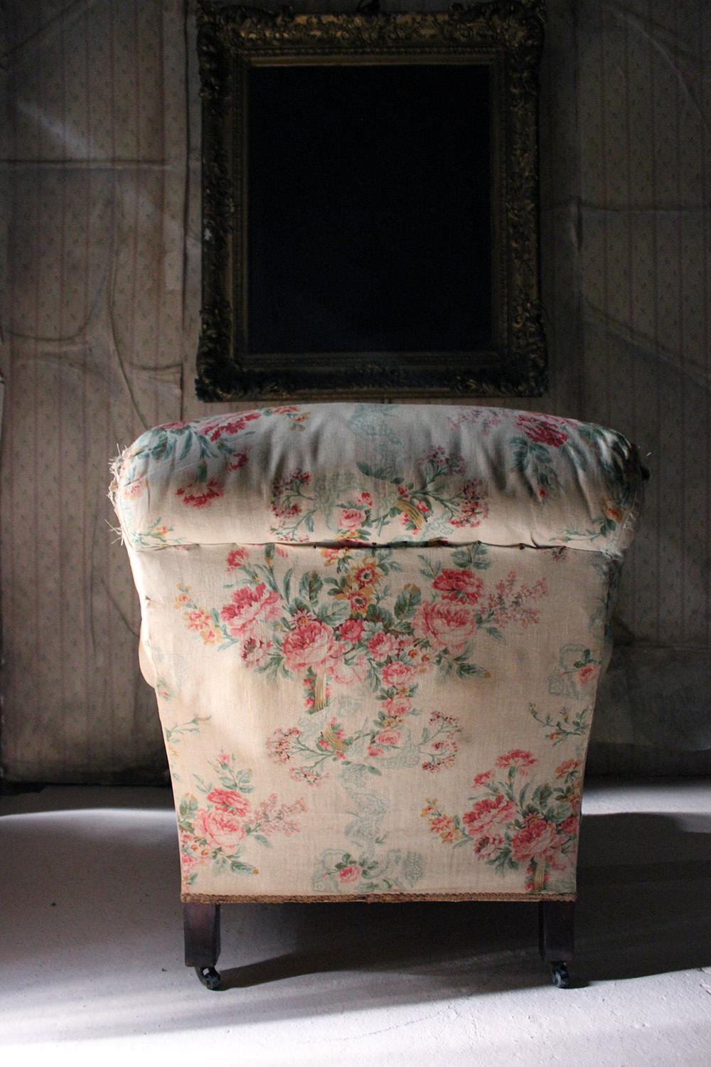Upholstered Easy Armchair in the Manner of Howard & Sons, circa 1900 9