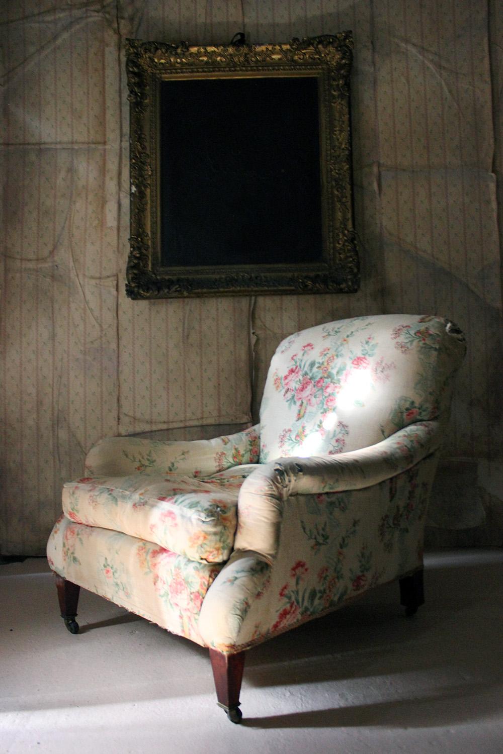 Upholstered Easy Armchair in the Manner of Howard & Sons, circa 1900 12