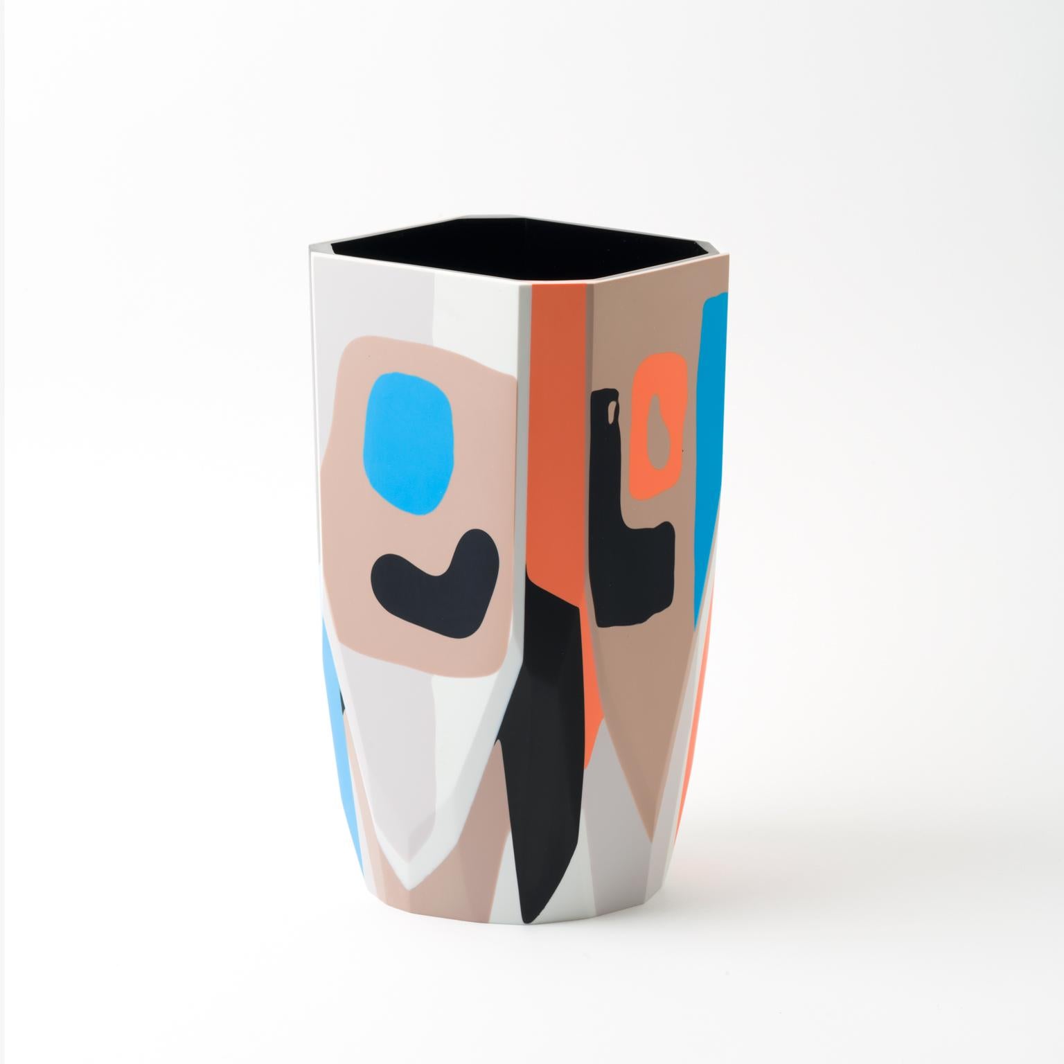 American Unique Contemporary Resin Kalahari Vase by Elyse Graham For Sale