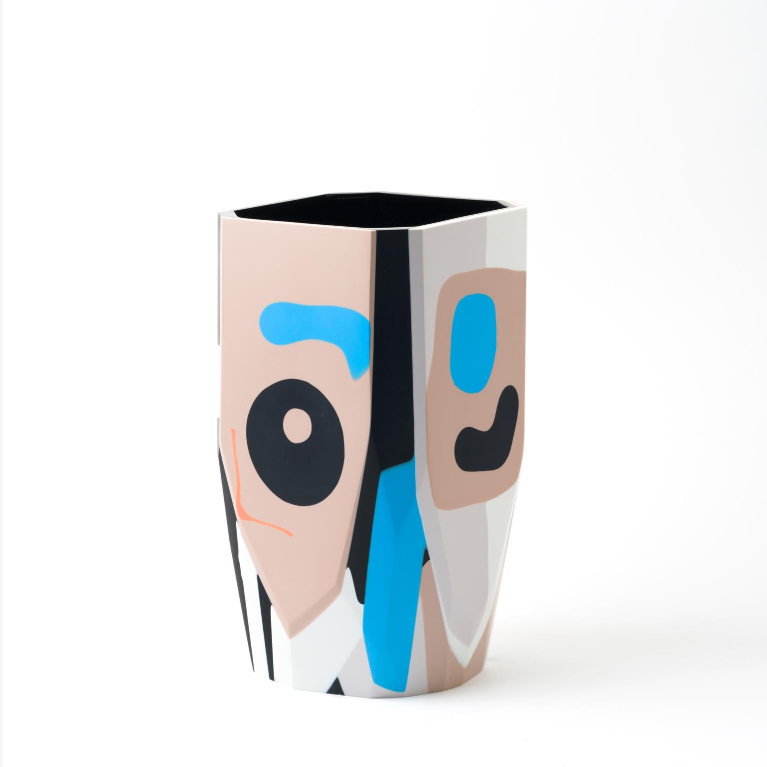 Cast Unique Contemporary Resin Kalahari Vase by Elyse Graham For Sale