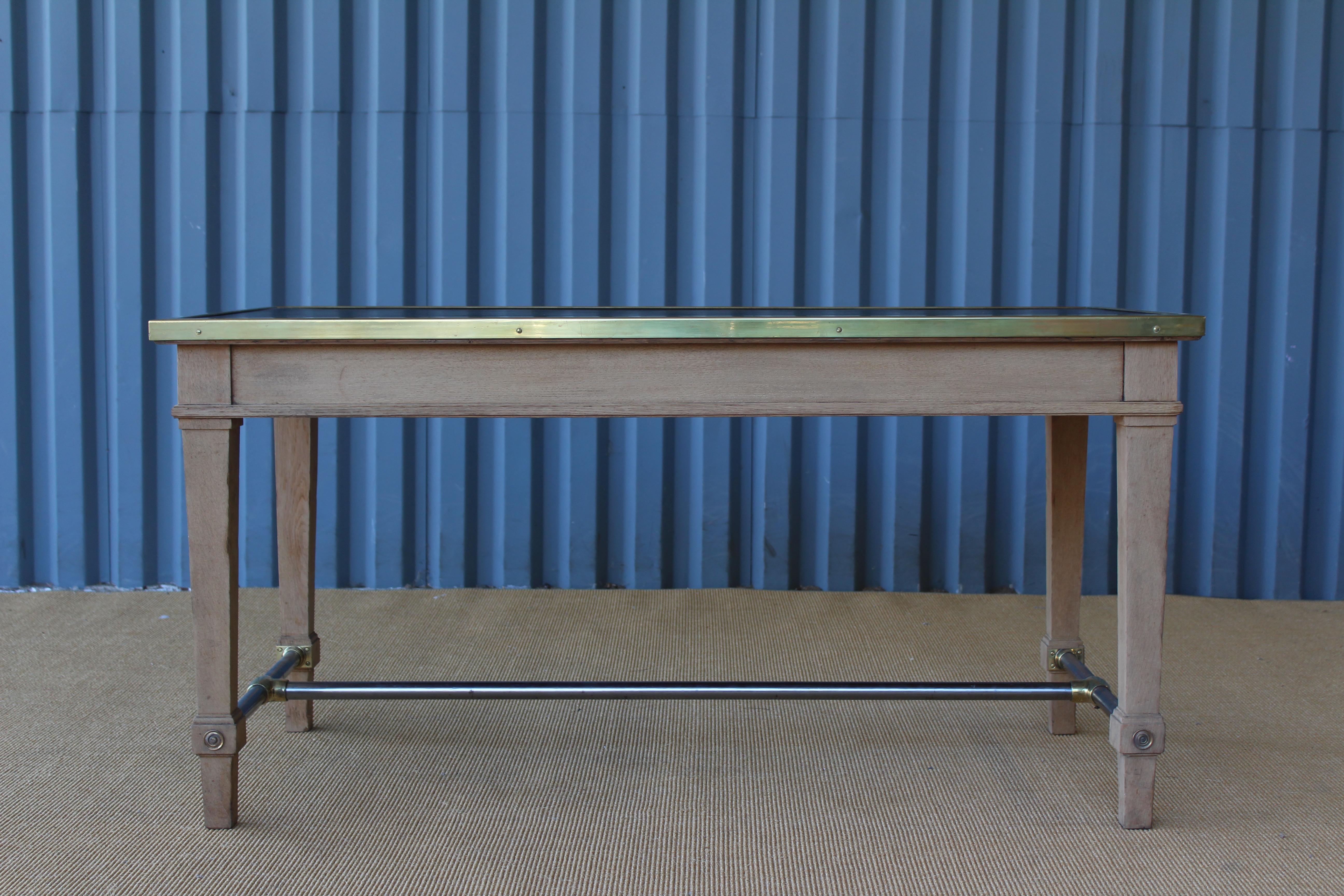 Oak Desk from the Bank of France, 1950s 6