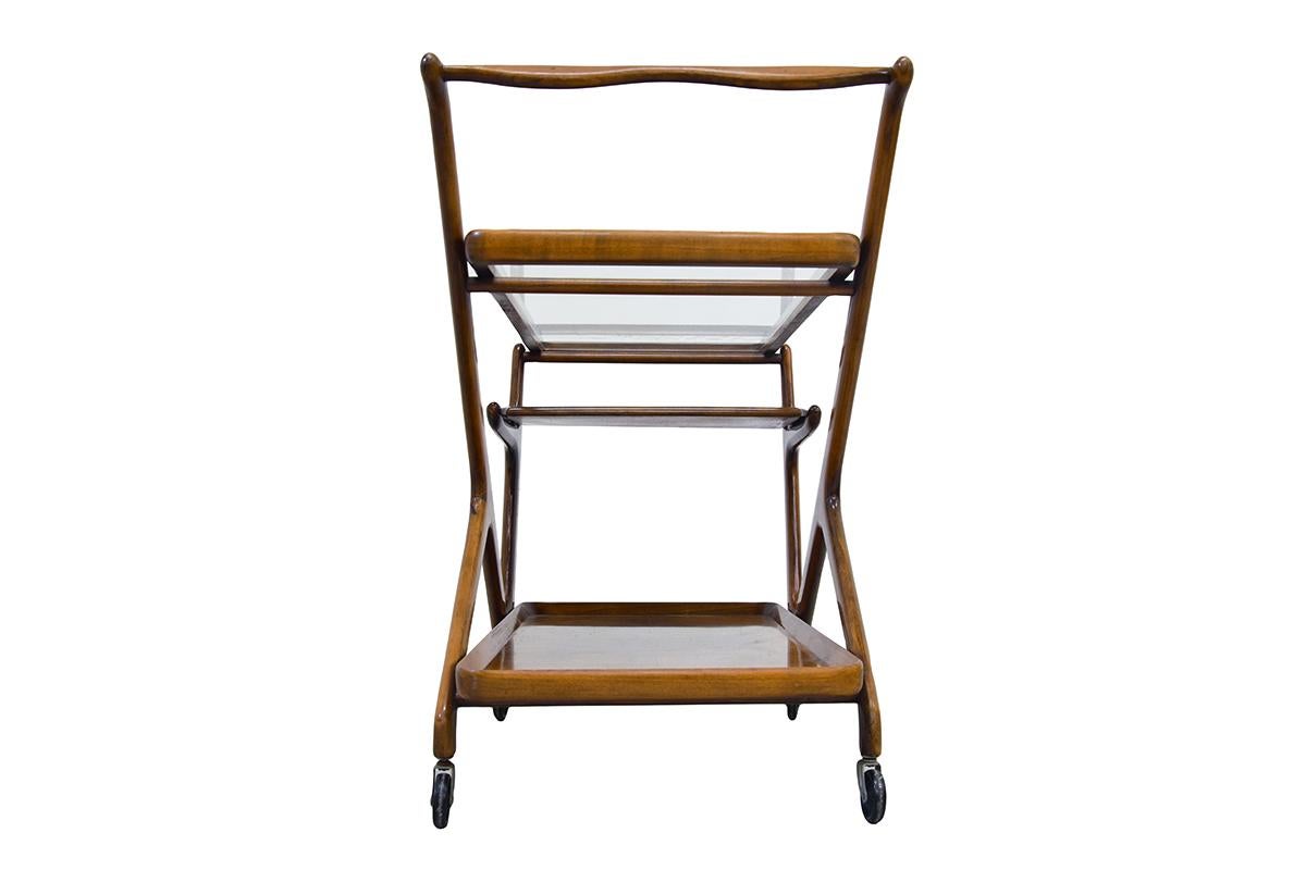 Mid-Century Modern Cesare Lacca Trolley with Serving Tray, 1960s 2