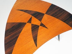 Small Side Table, Tabletop with Inlaid Wood