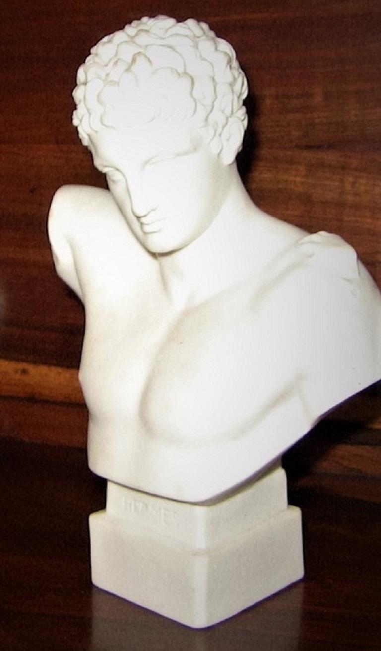English 19th Century Hermes Parian Ware Bust