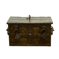 Neurenberg Painted Iron Ship’s Strongbox