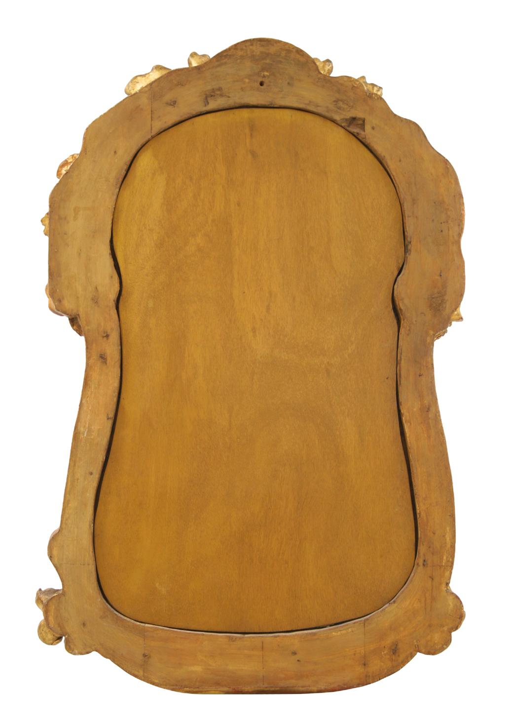 Miroir français ancien en bois doré, XIXe siècle Bon état - En vente à Paris, FR