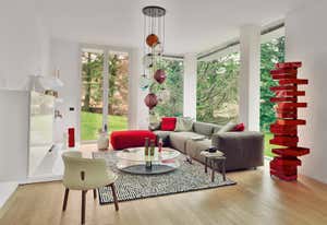 Marcel Wanders Wanders' Tulip Armchair in Red Hero Fiberglass Shell ...