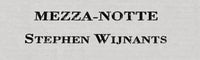 MezzaNotte Stephen Wijnants