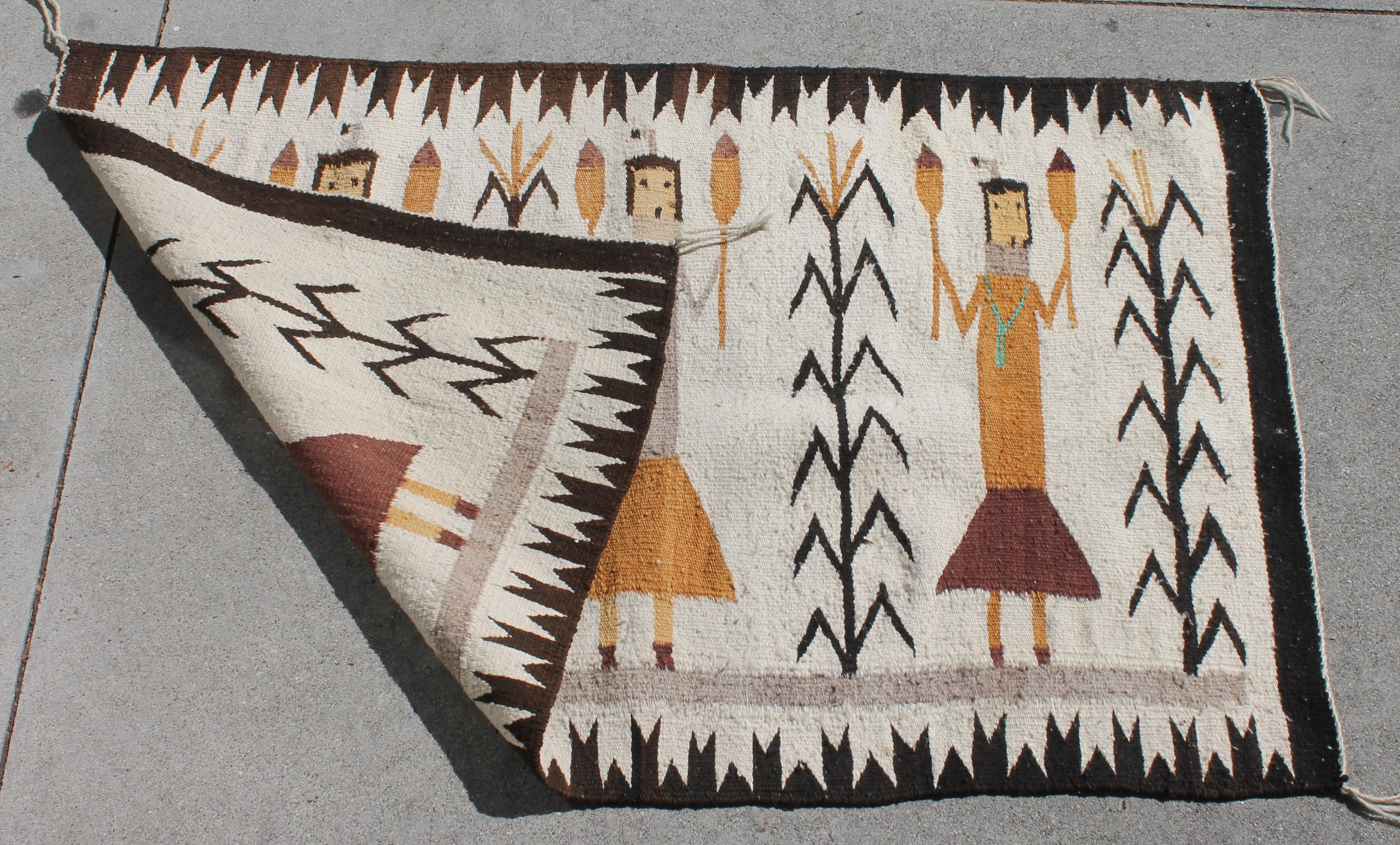 Sí Navajo  Tejido indio siglo XX en venta