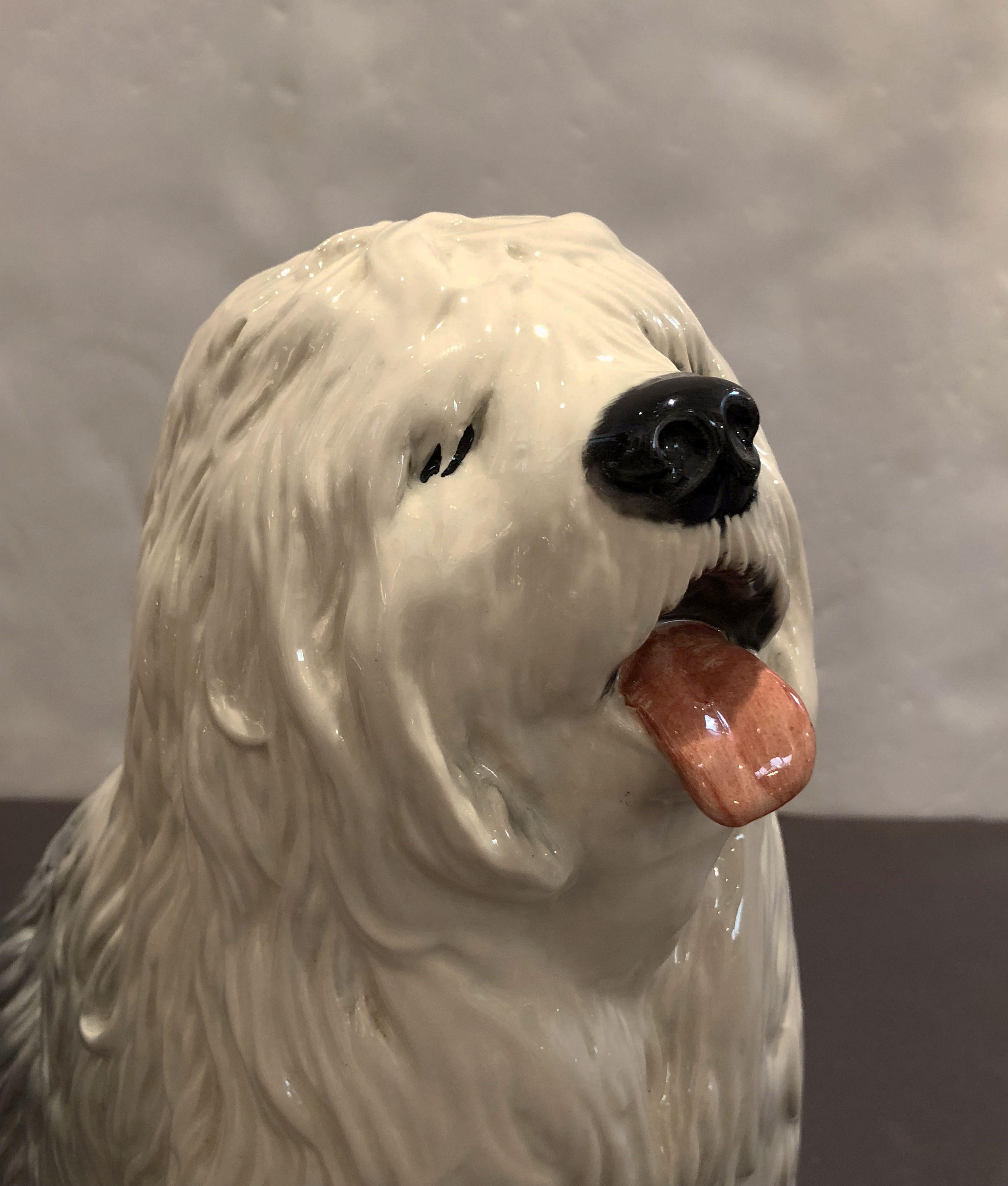Old English Sheepdog Model by Beswick Pottery 'Fireside Model' In Good Condition In Austin, TX