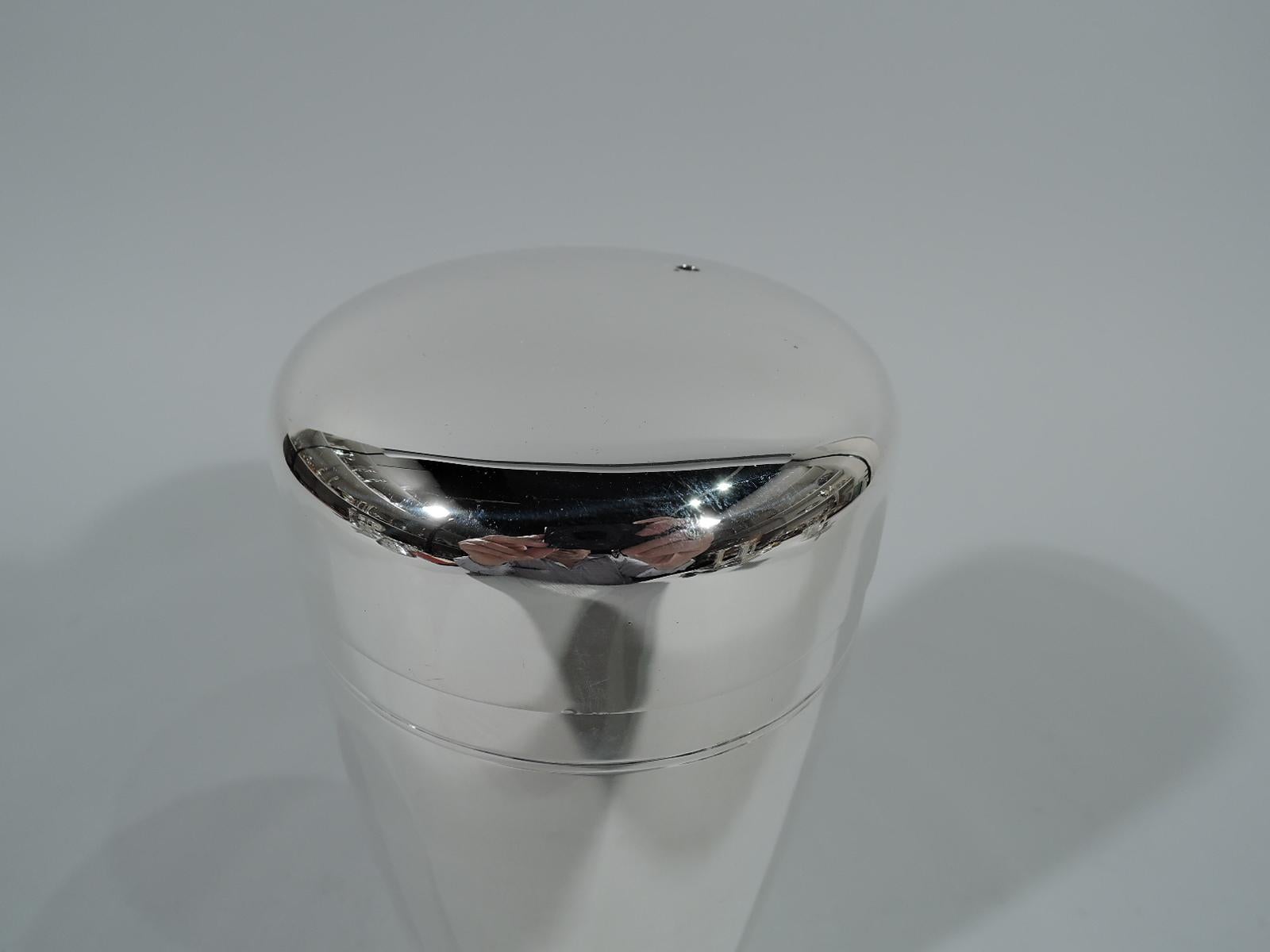 20th Century Tiffany Mid-Century Modern Sterling Silver Cocktail Shaker