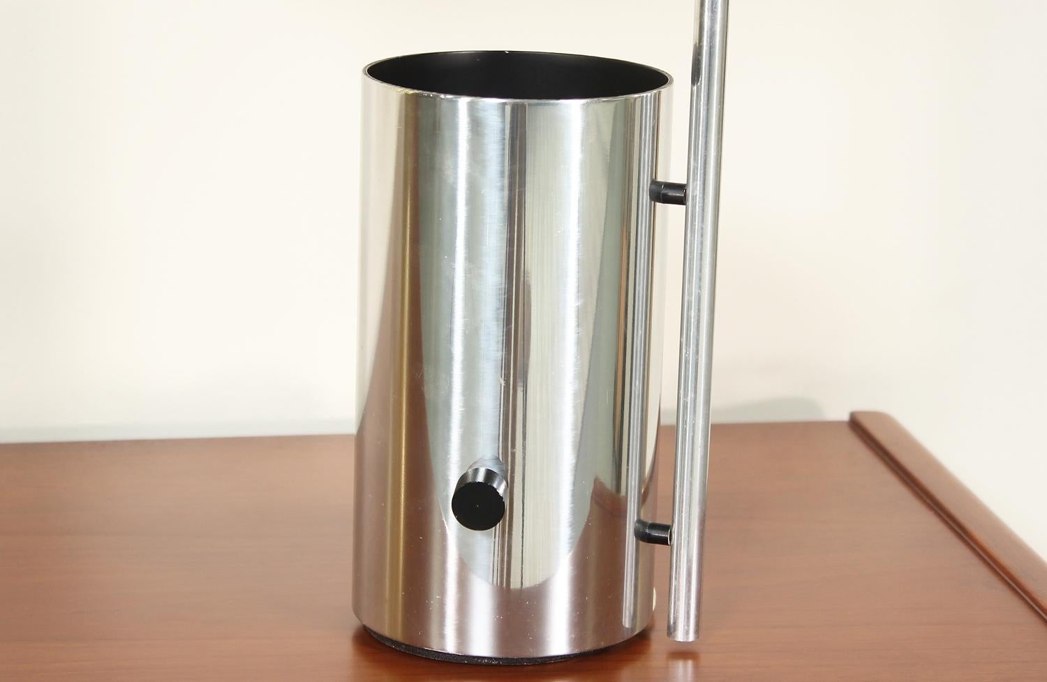 Steel George Nelson “Half-Nelson” Chrome Reflector Lamp for Koch & Lowy