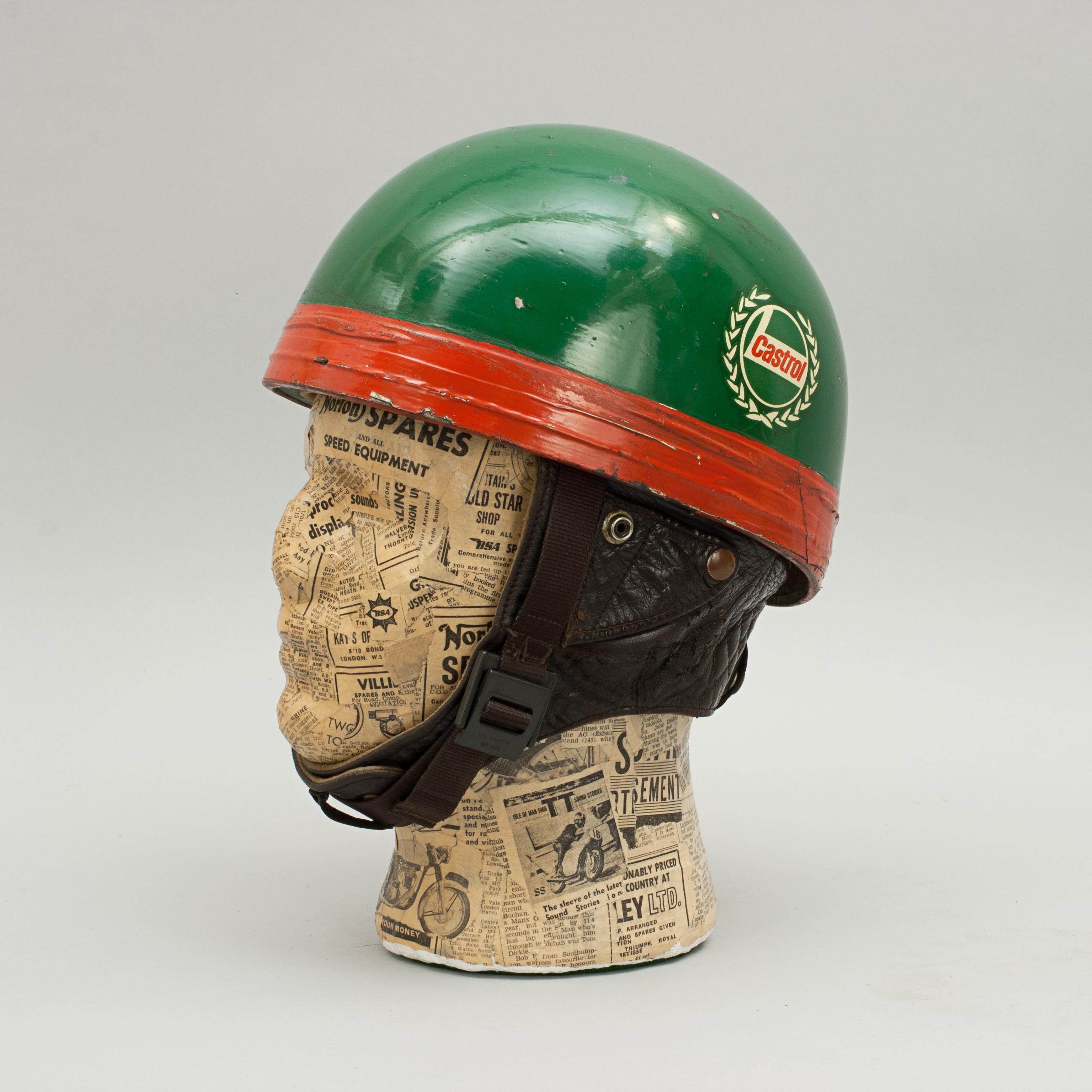 Mid-20th Century Cromwell Motorcycle Racing Helmet, ACU