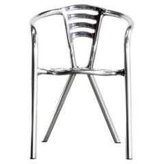 F.A. Porsche Designed Cast Aluminum Armchair / Side Chair for Ycami, Italy 1990