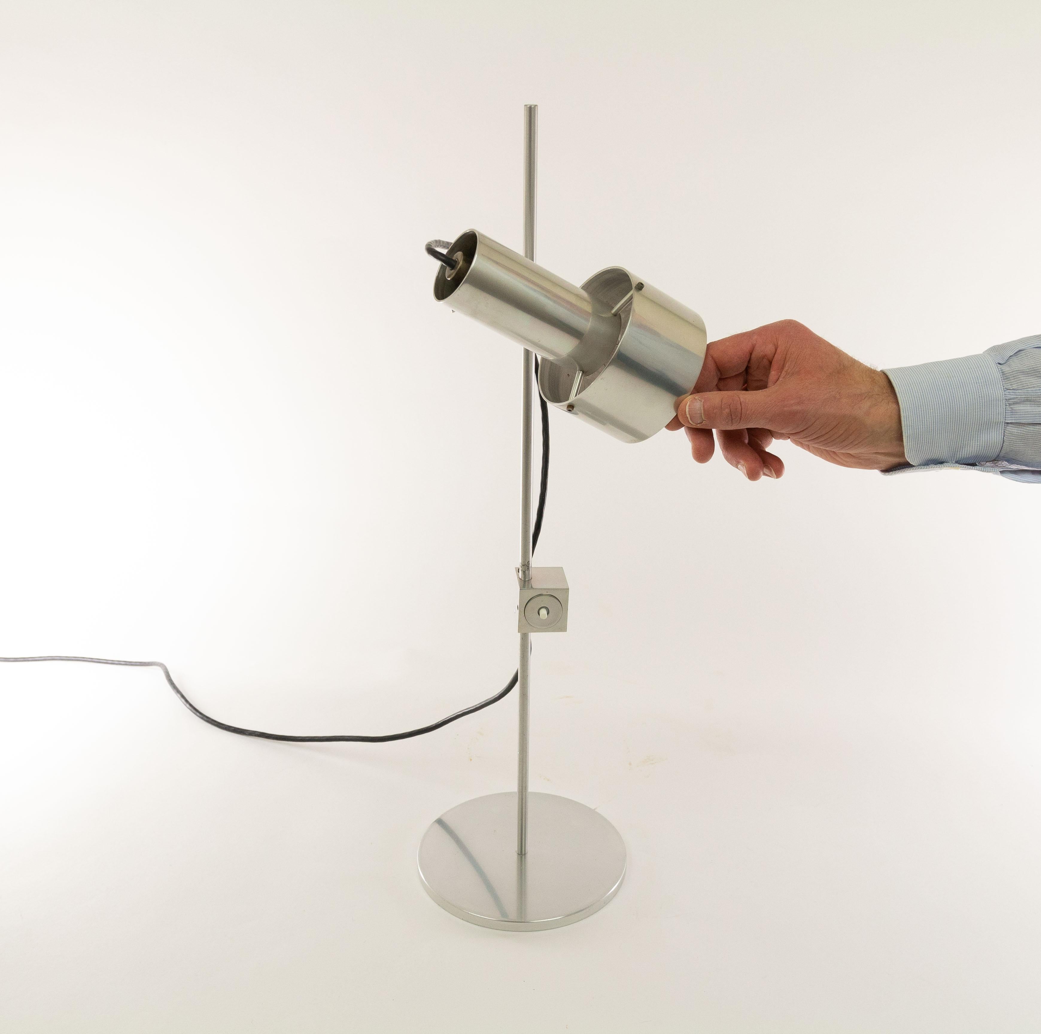 Aluminum FA1 Aluminium Table Lamp by Peter Nelson for Architectural Lighting, 1960s