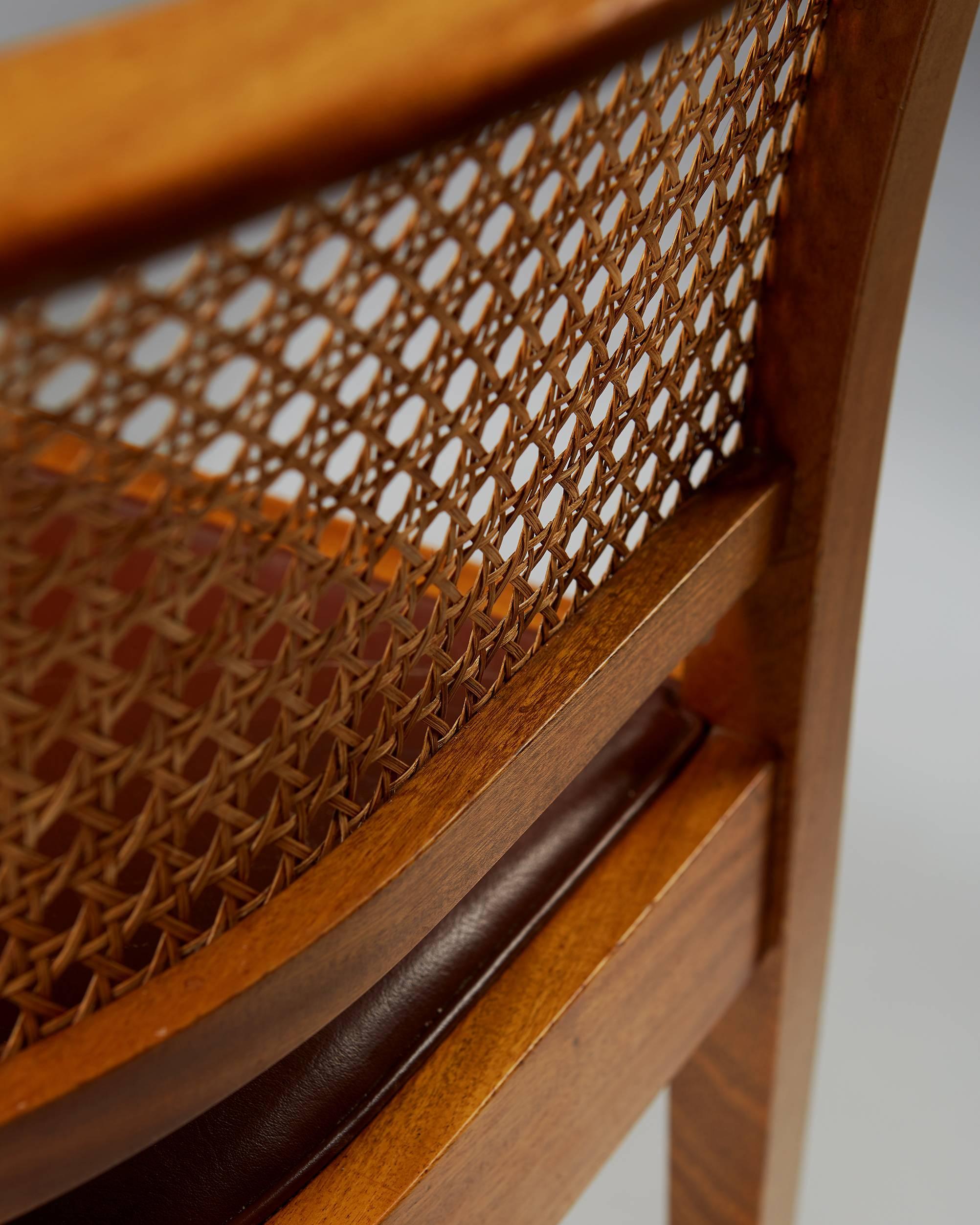 Early 20th Century Faaborg Chair Designed by Kaare Klint for Rud. Rasmussen, Denmark, 1914