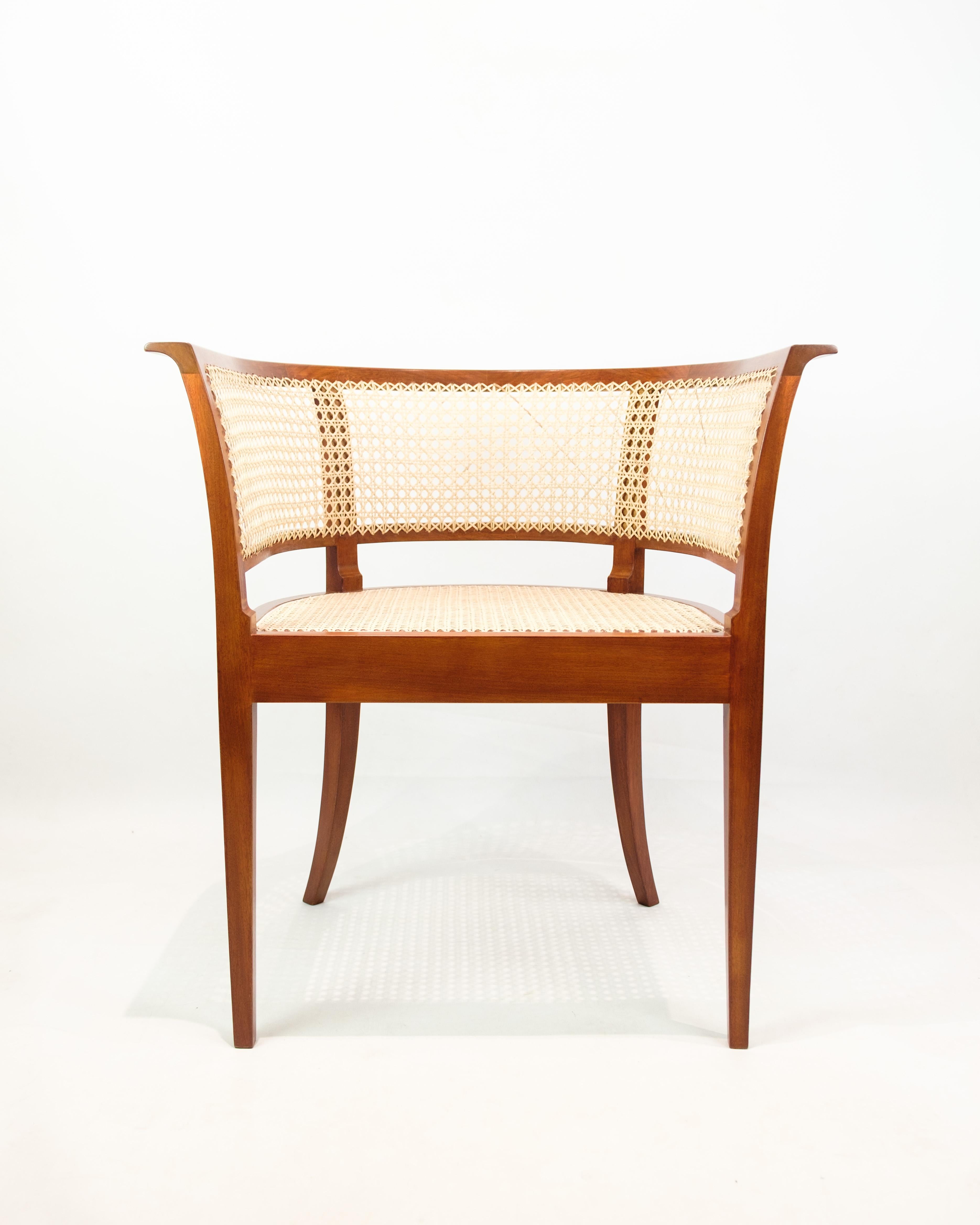 Danois Chaise Faaborg modèle 9662 fabriquée en acajou par Kaare Klint pour Rud. Rasmussen en vente