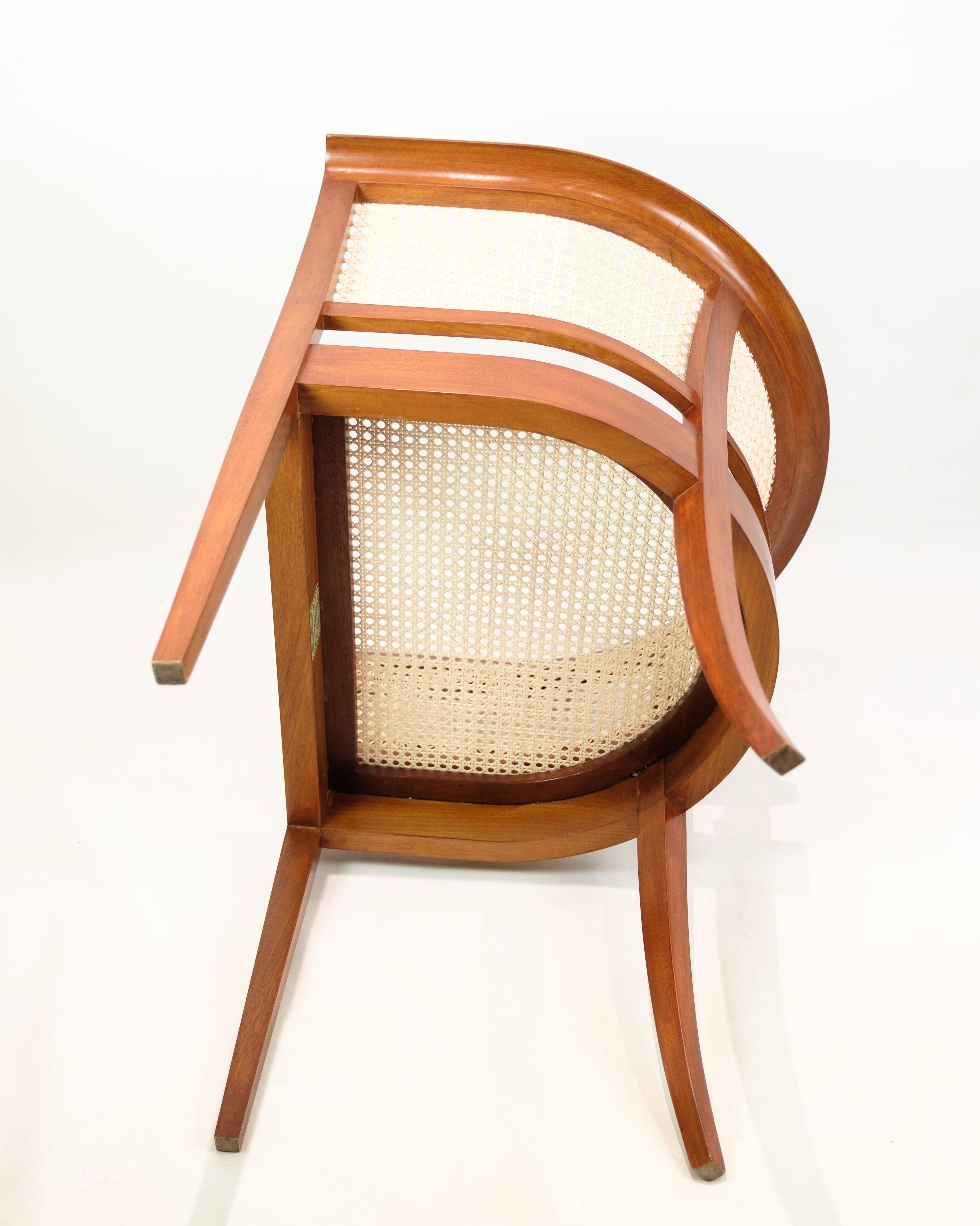 Acajou Chaise Faaborg modèle 9662 fabriquée en acajou par Kaare Klint pour Rud. Rasmussen en vente