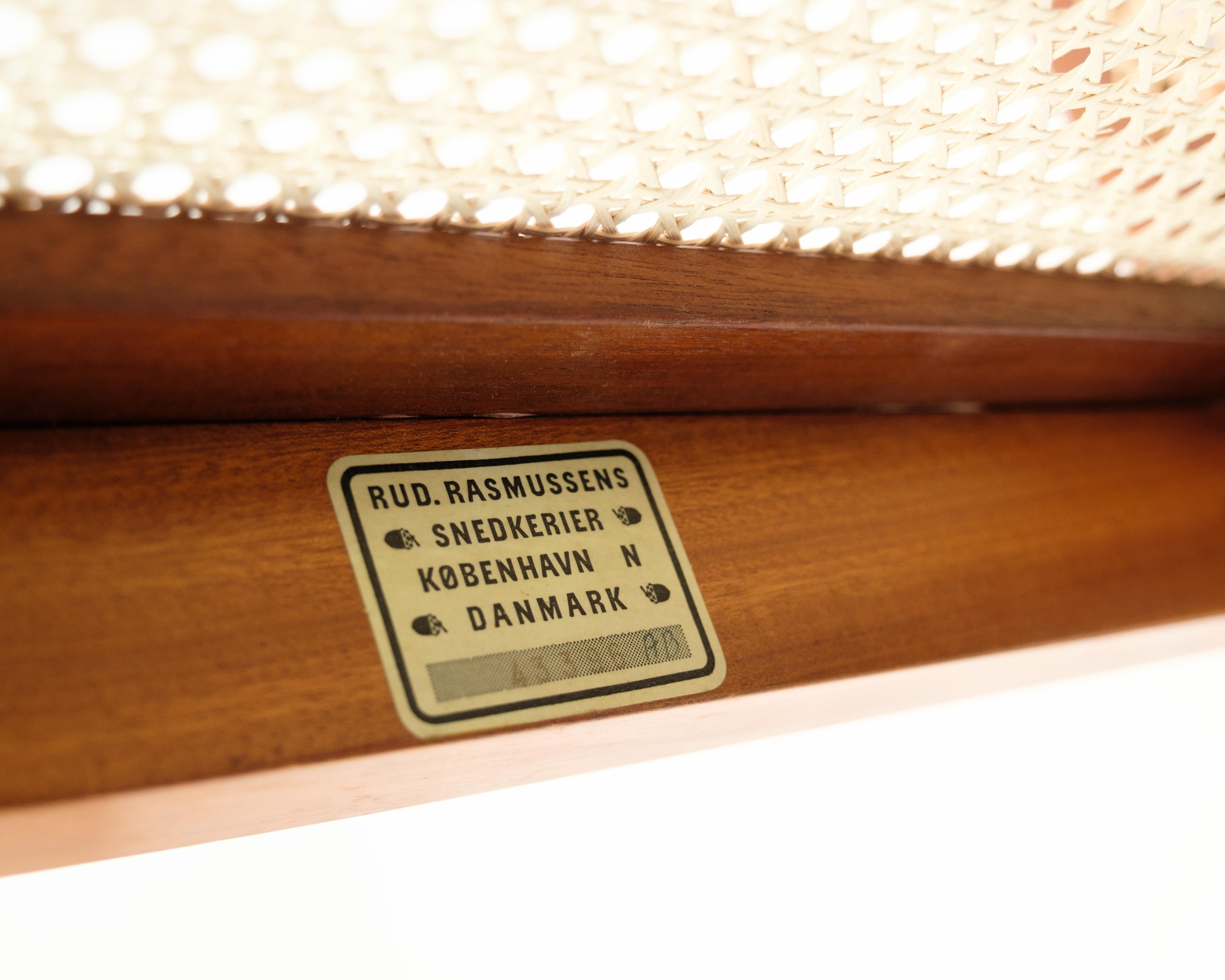 Chaise Faaborg modèle 9662 fabriquée en acajou par Kaare Klint pour Rud. Rasmussen en vente 1