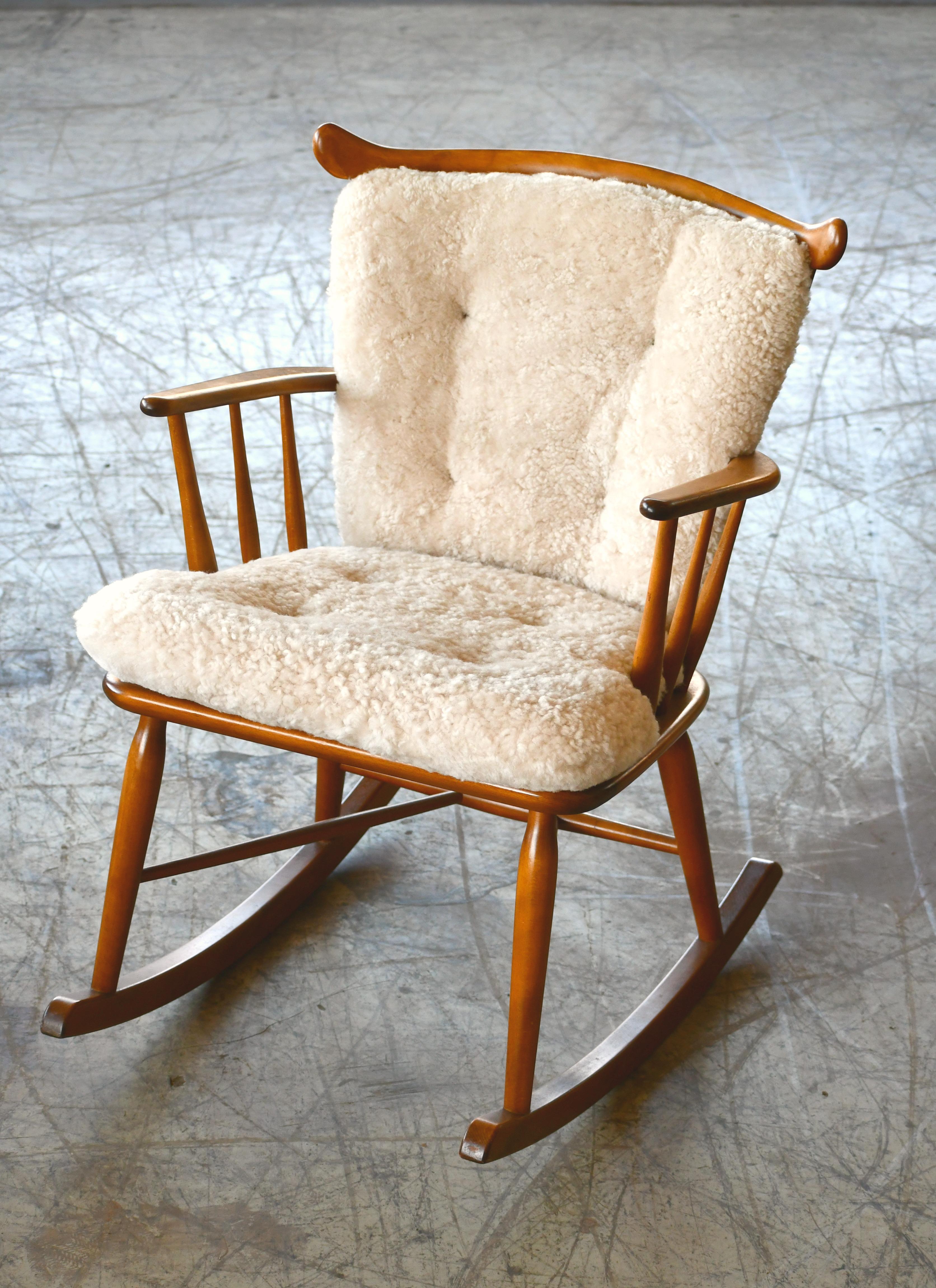 spindle rocking chair