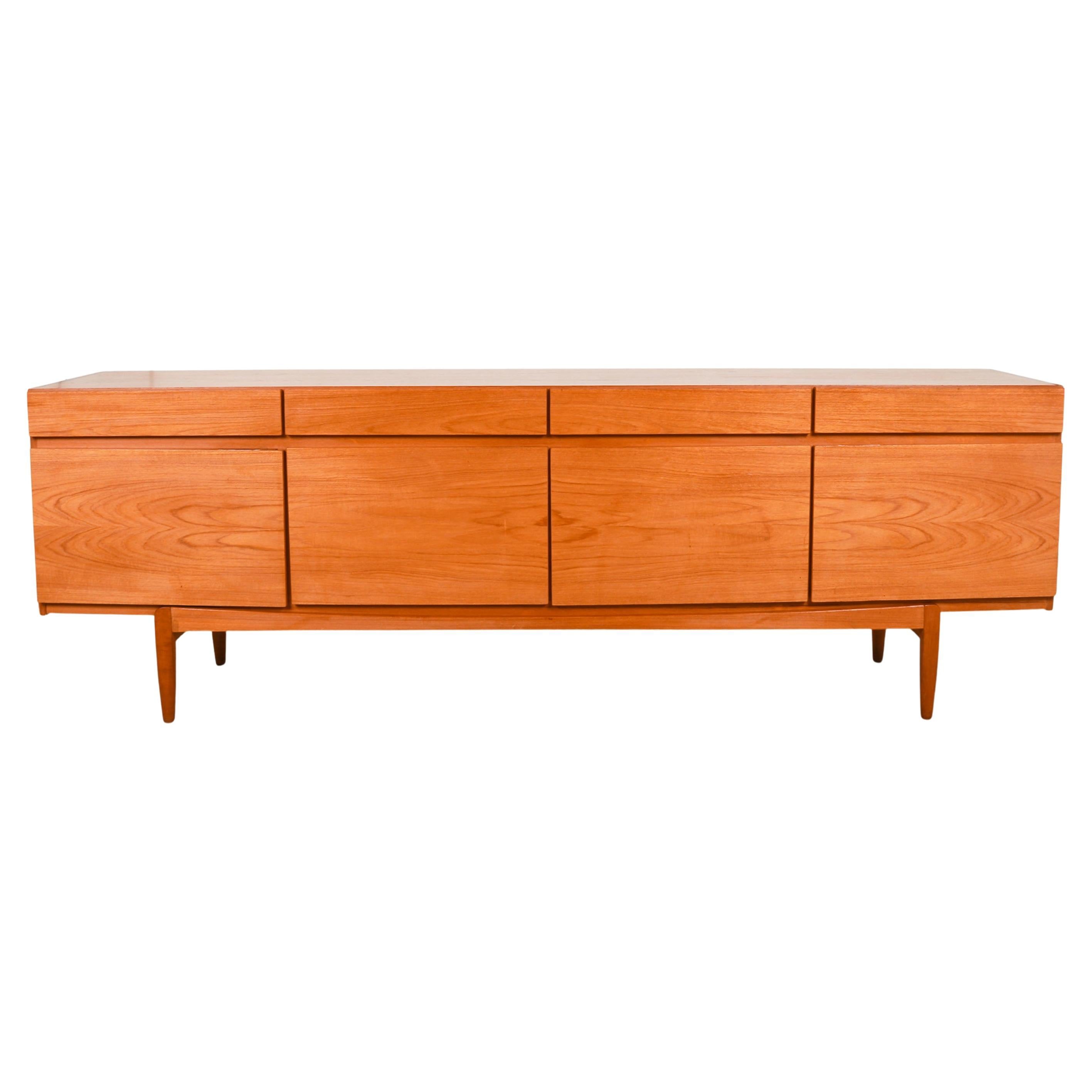 Faarup Mid Century Kofod Larsen Model No. 66 Teak Sideboard For Sale