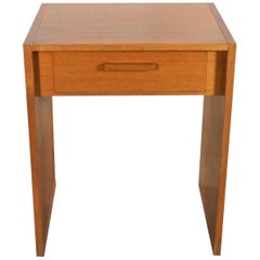 Vintage Faarup Mobelfabrik Scandinavian Modern Teak Single Drawer Nightstand/ Tiny Desk