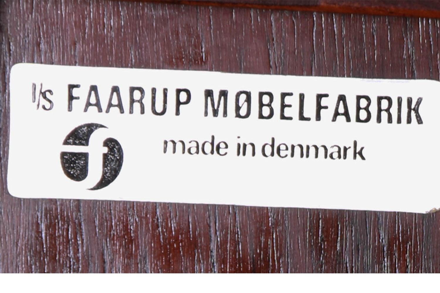 Faarup Mobelfabrik Svend Larsen Danish Rosewood Tambour Door Petite Credenza 6