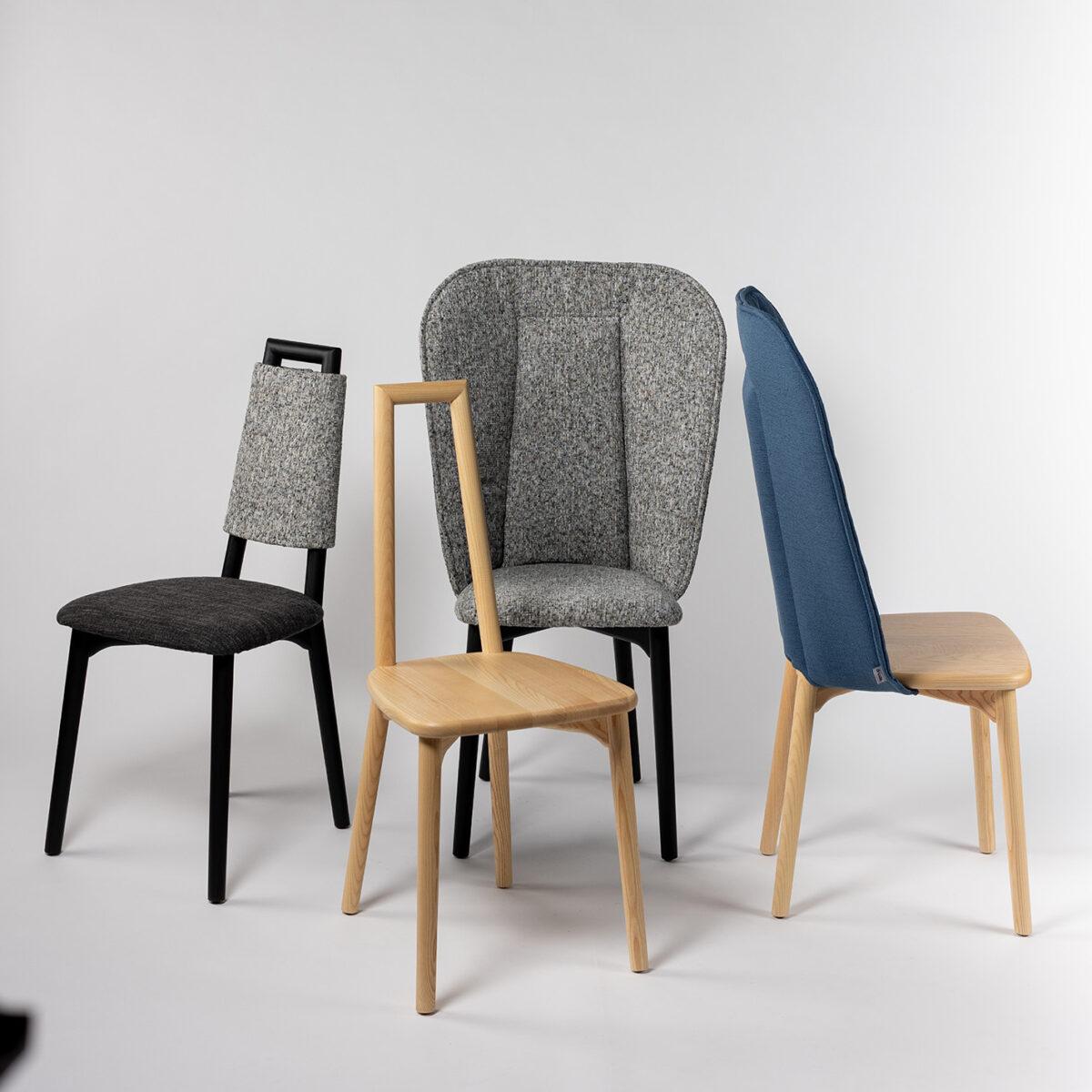 Fab Chair with covered seat by Färg and Blanche for Driade Moderno en venta