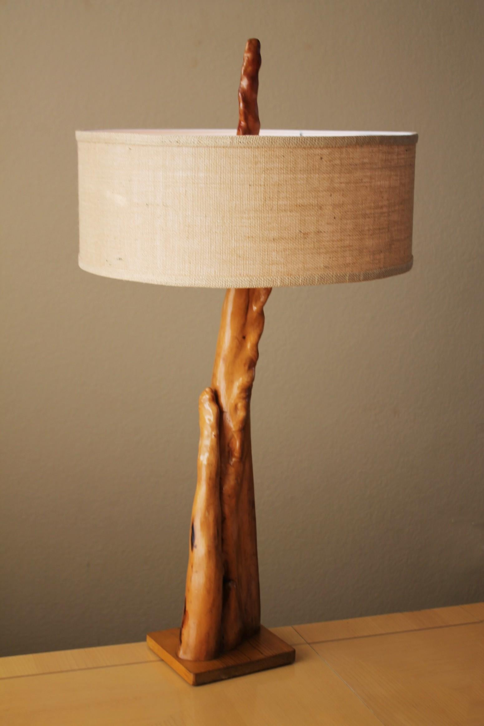 MONUMENTAL!
 
MID CENTURY
CYPRESS KNEE
TABLE LAMP!

 Handcrafted! 

HEIGHT: 36